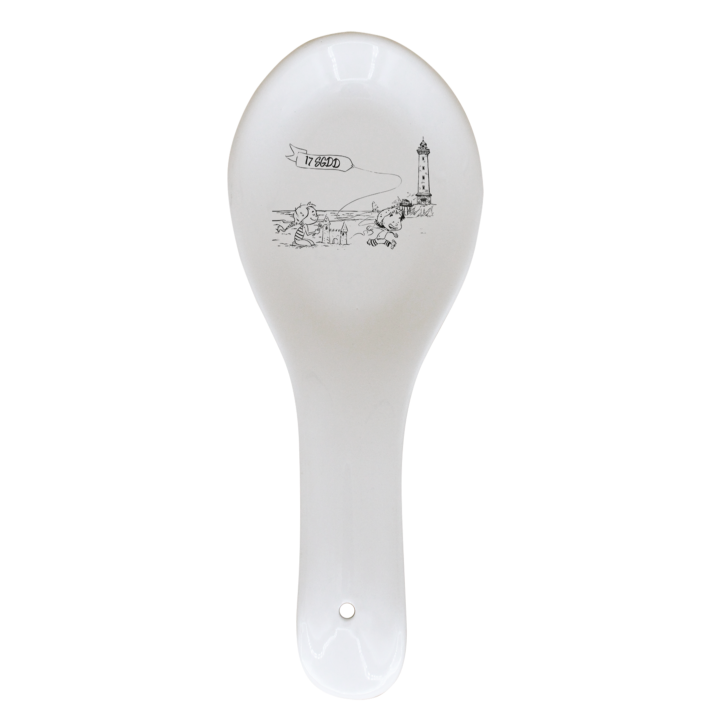 REPOSE CUILLERE BLANC - DESSIN HORIZONTAL ST GEORGES DE DIDONNE SPE BO&BON