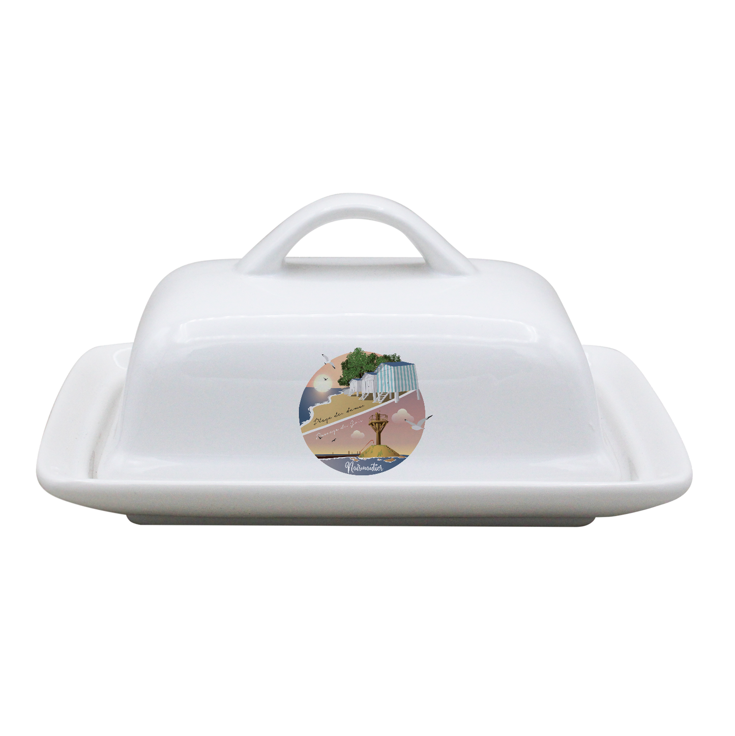BEURRIER RECTANGLE BLANC-PLAPASS