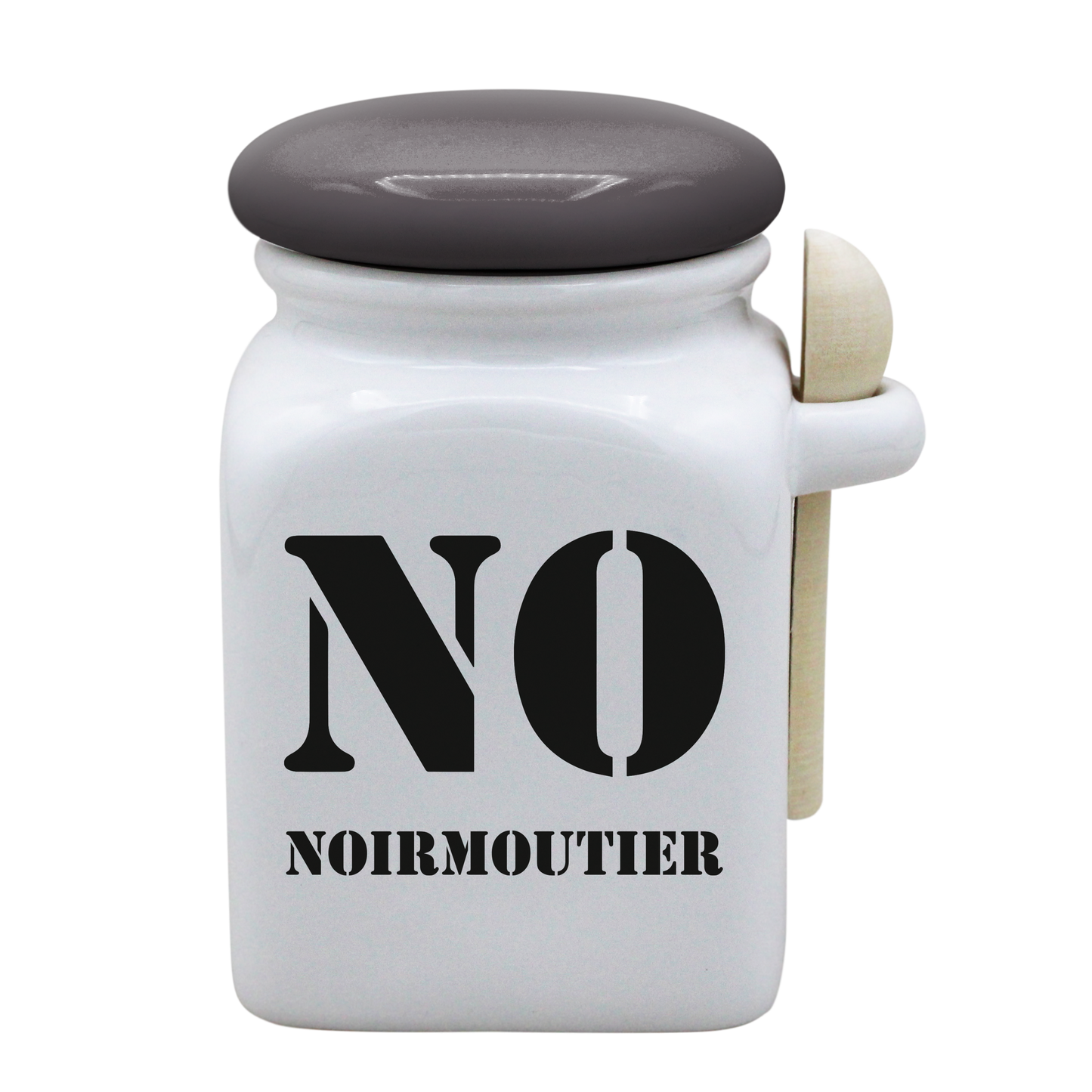 POT BLANC MM COUV. GRIS +CUIL. BOIS-NOIRNO