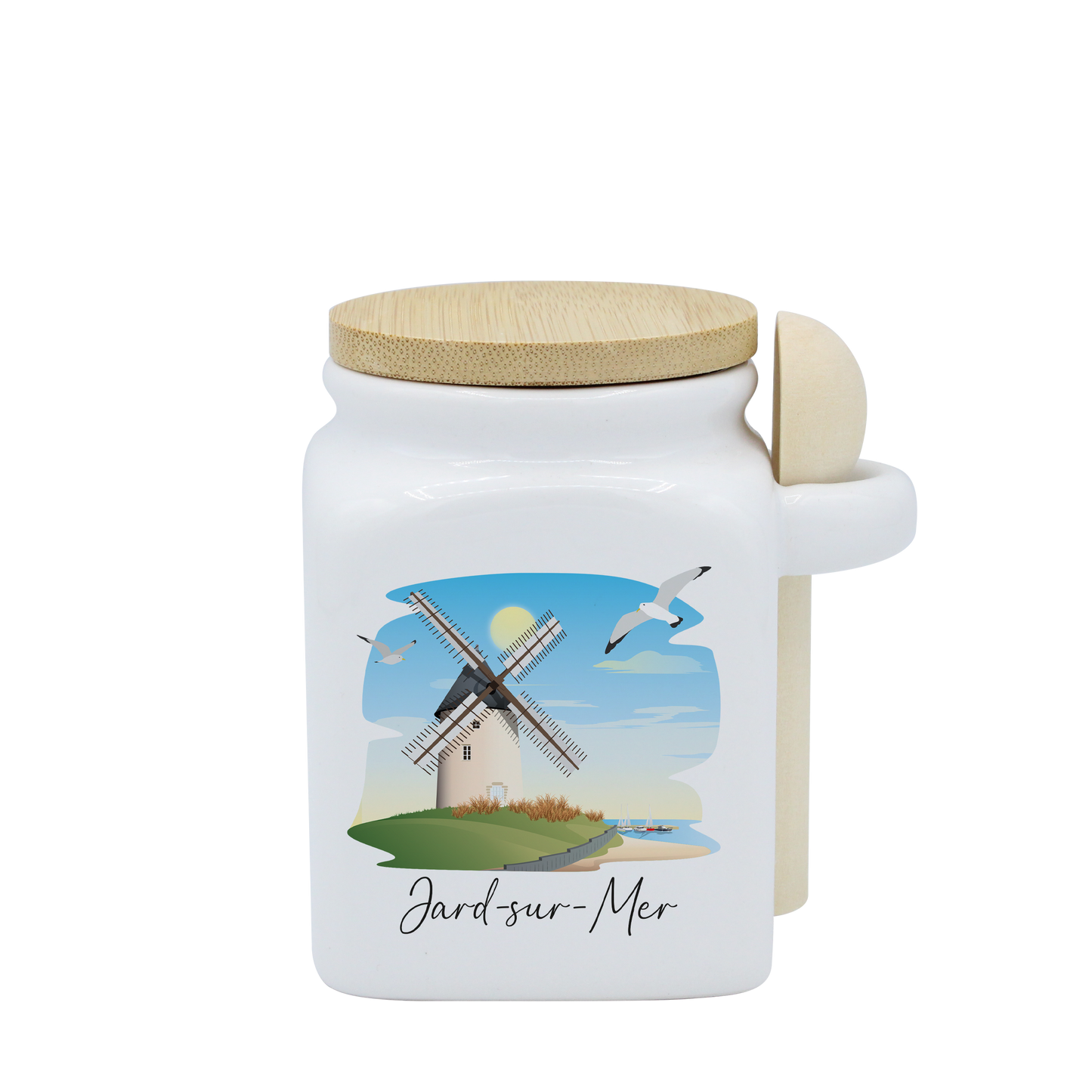 POT BLANC PM COUV. BAMBOO+CUIL. BOIS-JAMEMFD