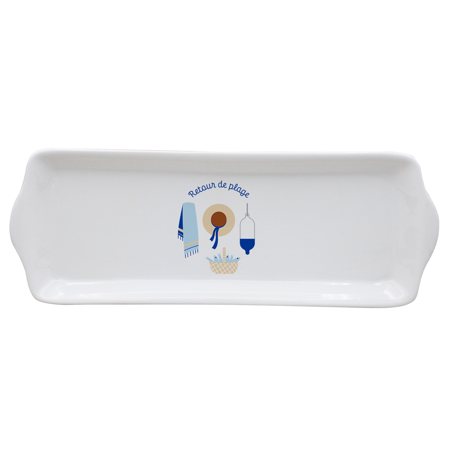 PLAT A CAKE BLANC-RETOUR DE PLAGE LA PETITE EMI