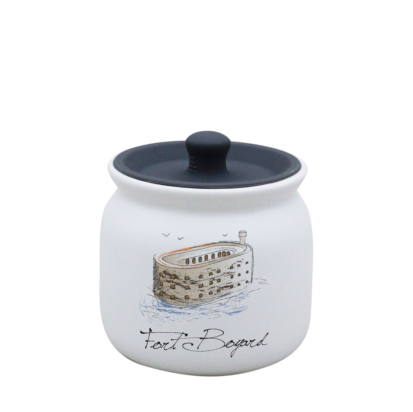 POT BLANC PM COUV. SILICONE GRIS-FOBOYD