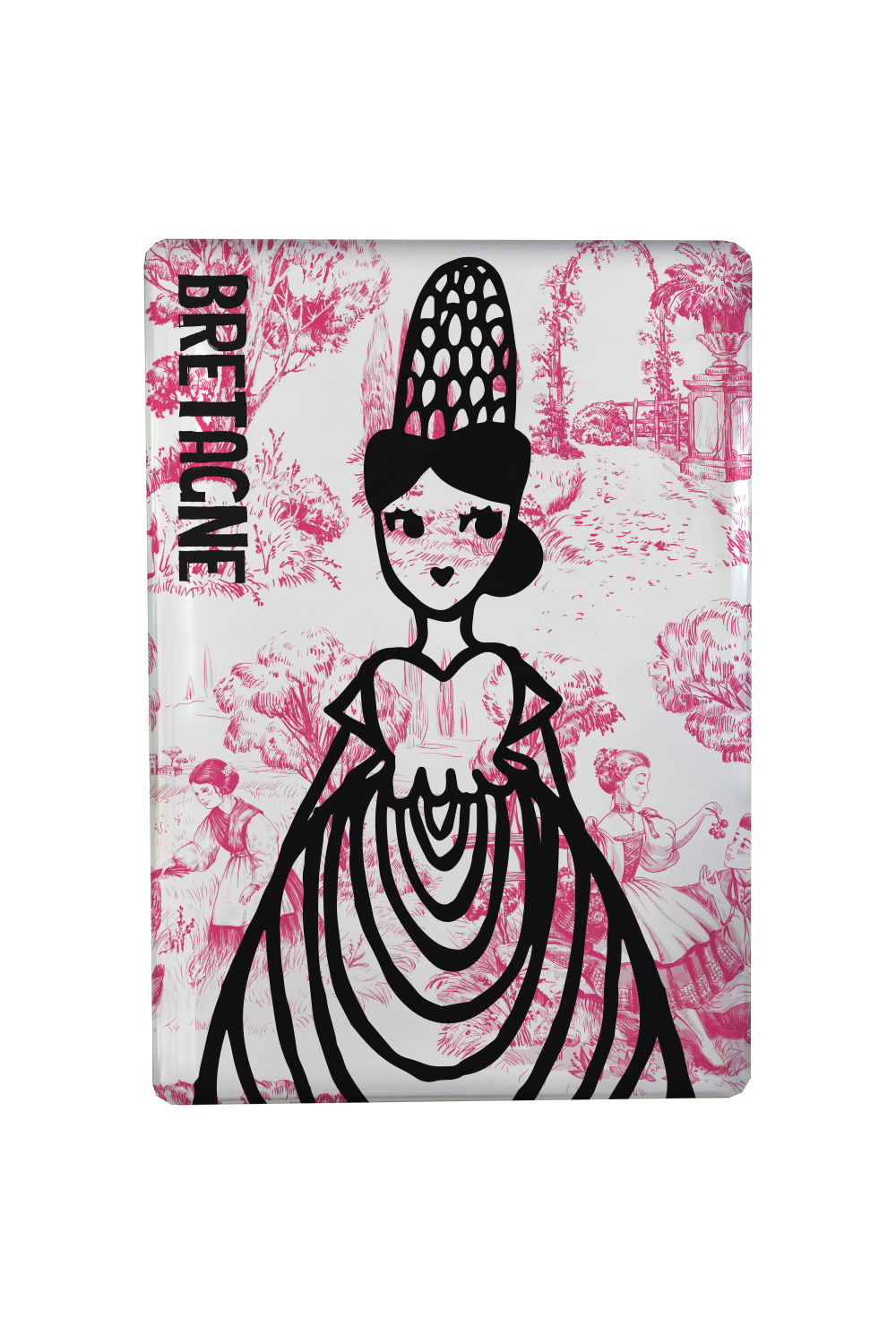 MAGNET BIGOUDENE MODERNE ROSE