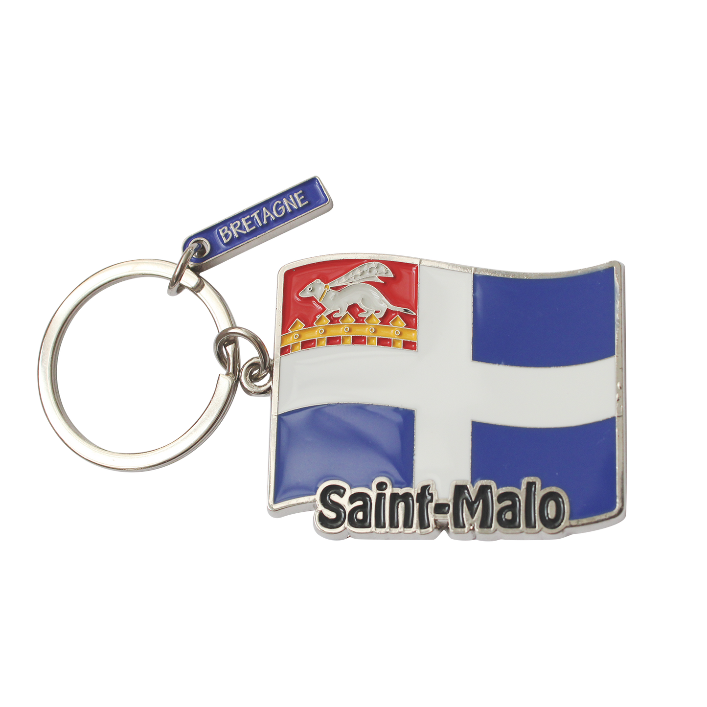 PORTE CLÉS DRAPEAU SAINT-MALO
