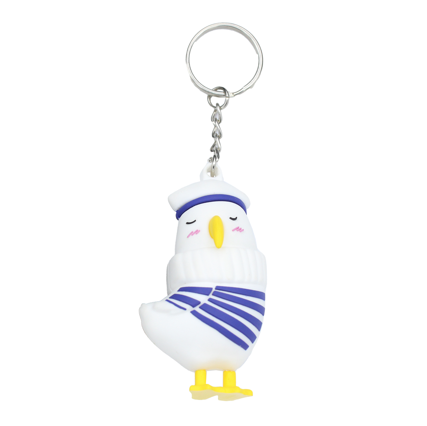 PORTE CLES SILICONE MOUETTE