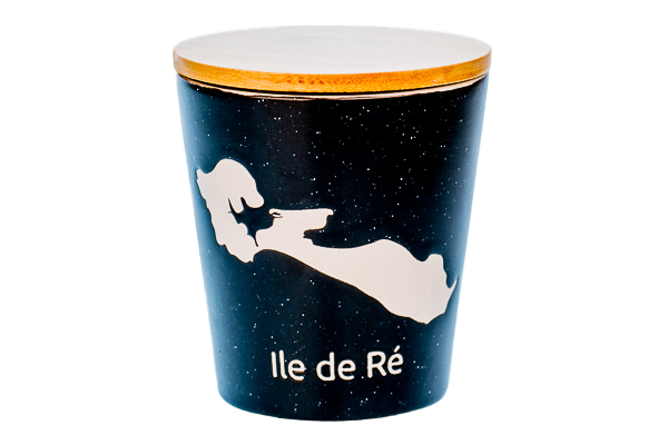 POT MM + COUV. BAMBOU NOIR ILE DE RE