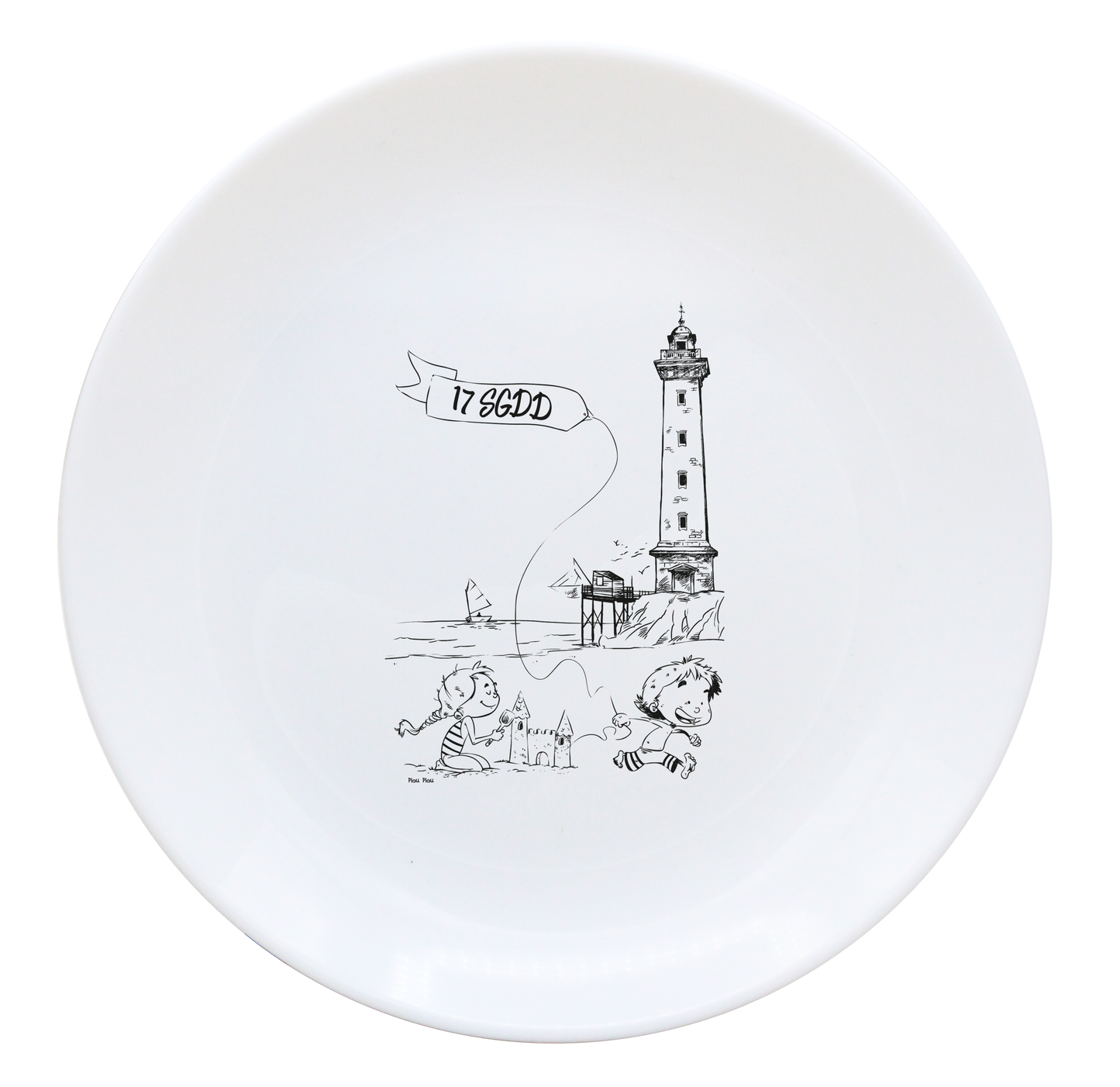 ASSIETTE DESSERT 19cm LUMINARC-DESSIN VERTICAL ST GEORGES DE DIDONNE SPE BO ET BON