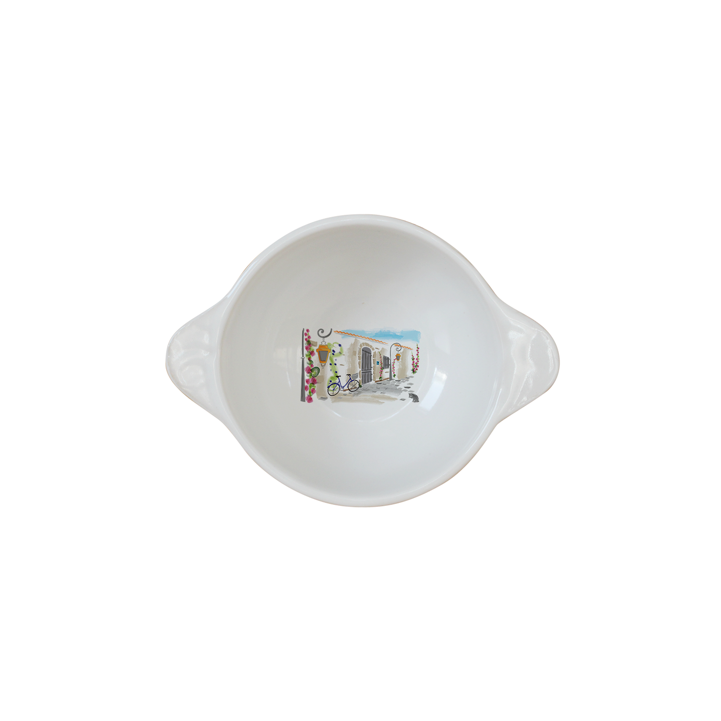 MINI BOL A OREILLES BLANC-RUATL