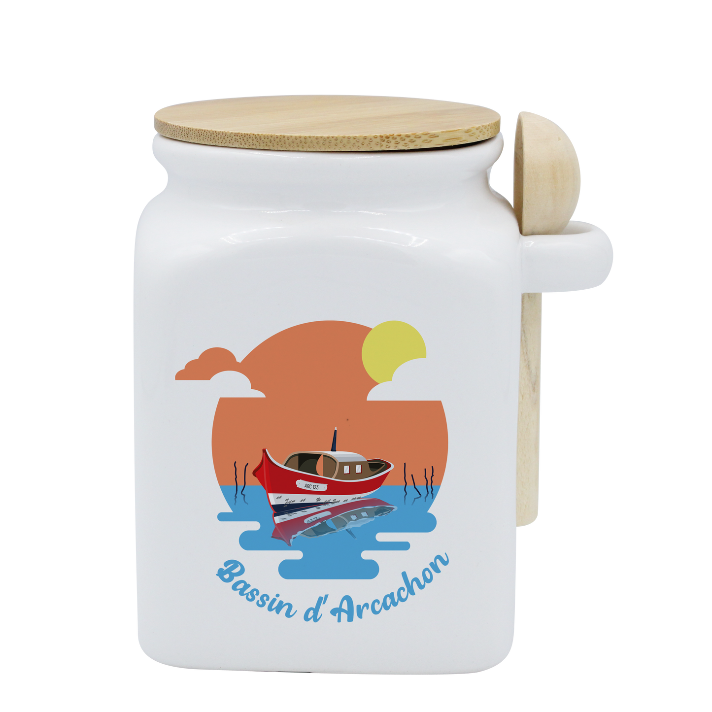 POT BLANC MM COUV. BAMBOO+CUIL. BOIS-BASSINPI