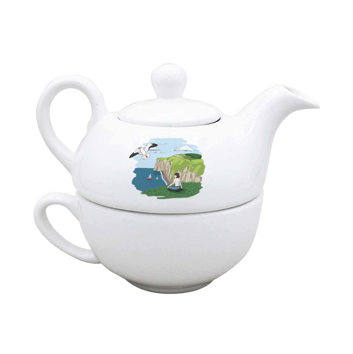 THEIERE SOLITAIRE BLANCHE-FALEFIL