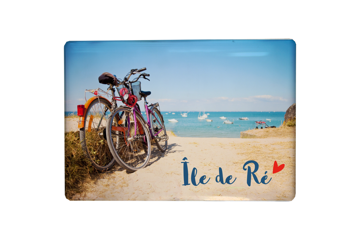 MAGNET ILE DE RE PHOTO VELO PLAGE
