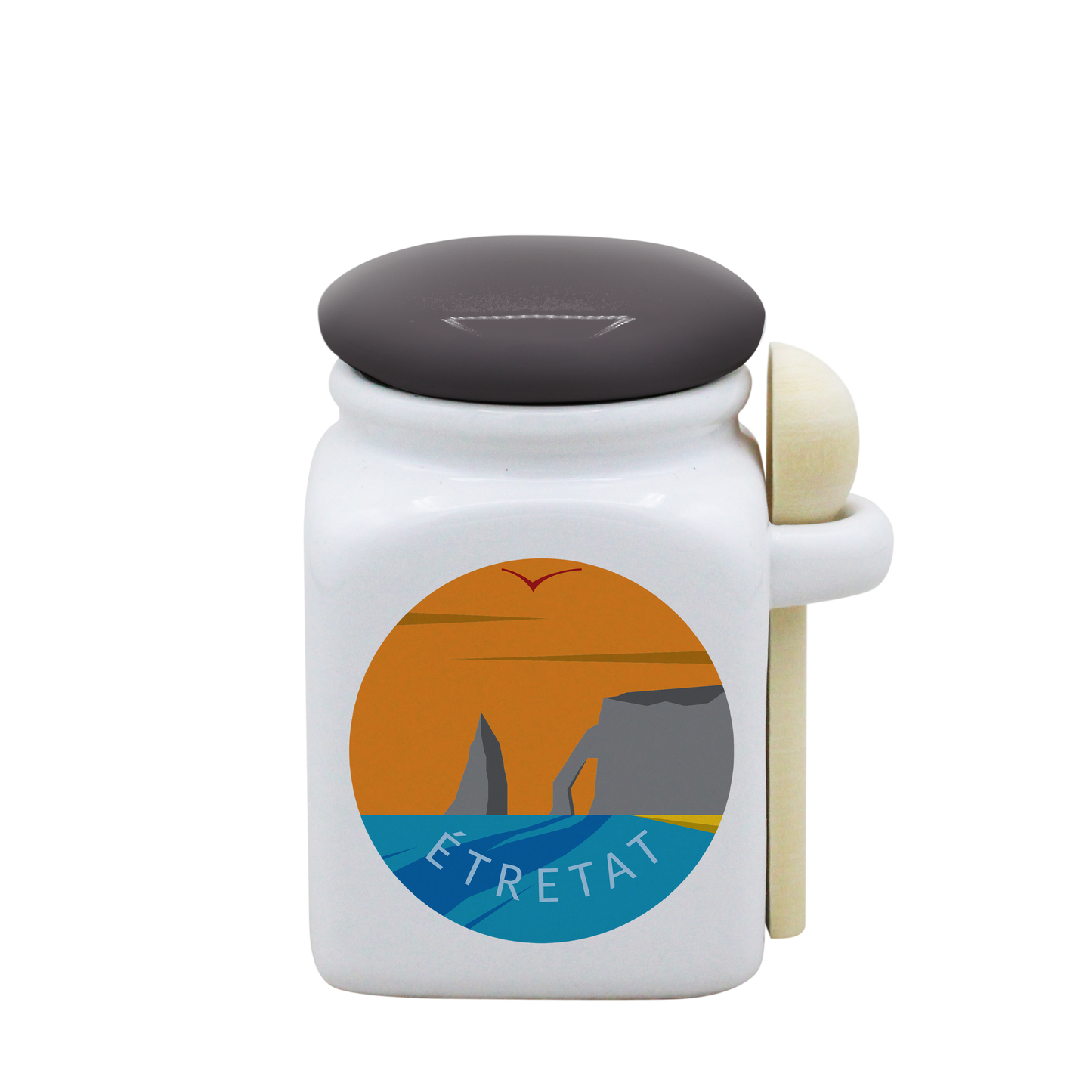 POT BLANC PM COUV. GRIS+CUIL. BOIS-SPECALVA