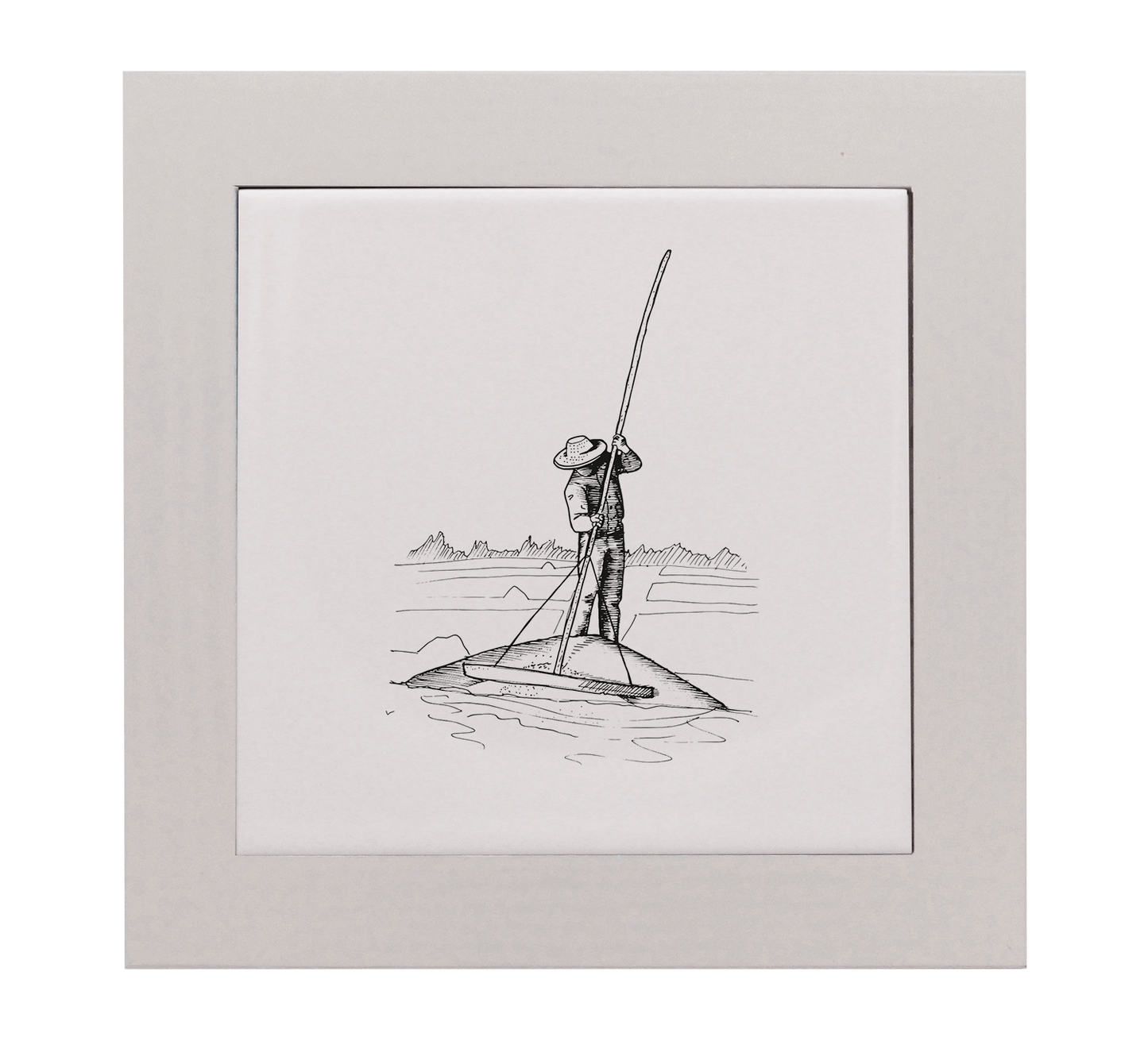 ENTOURAGE BOIS BEIGE-CARREAU FAIENCE 15x15 NU-PALUA