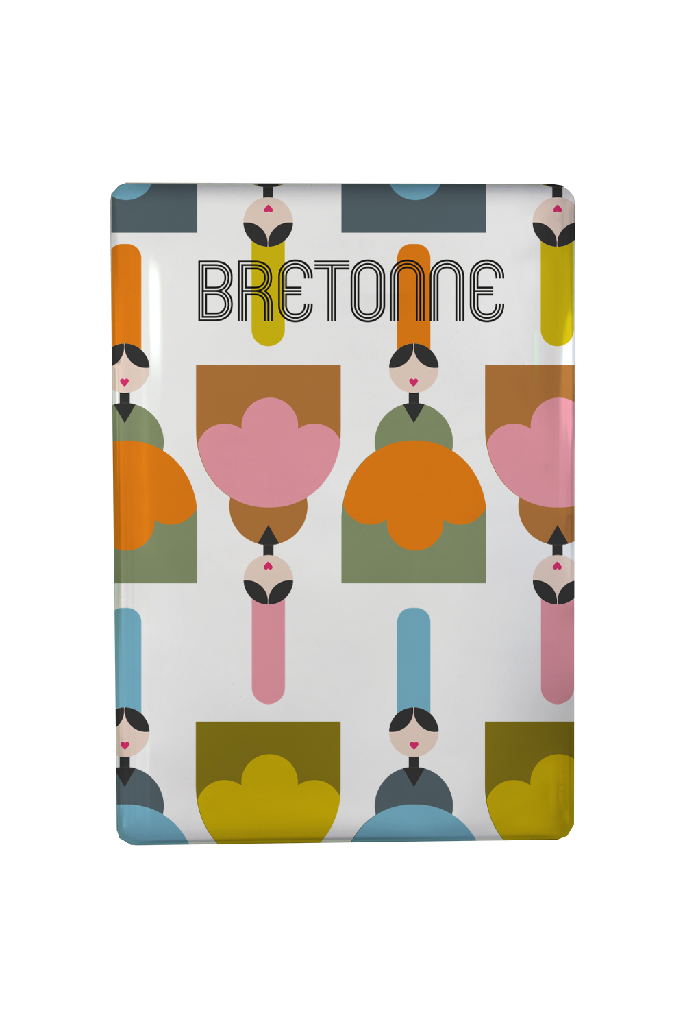 MAGNET BIGOUDENE 70'S MOTIF B