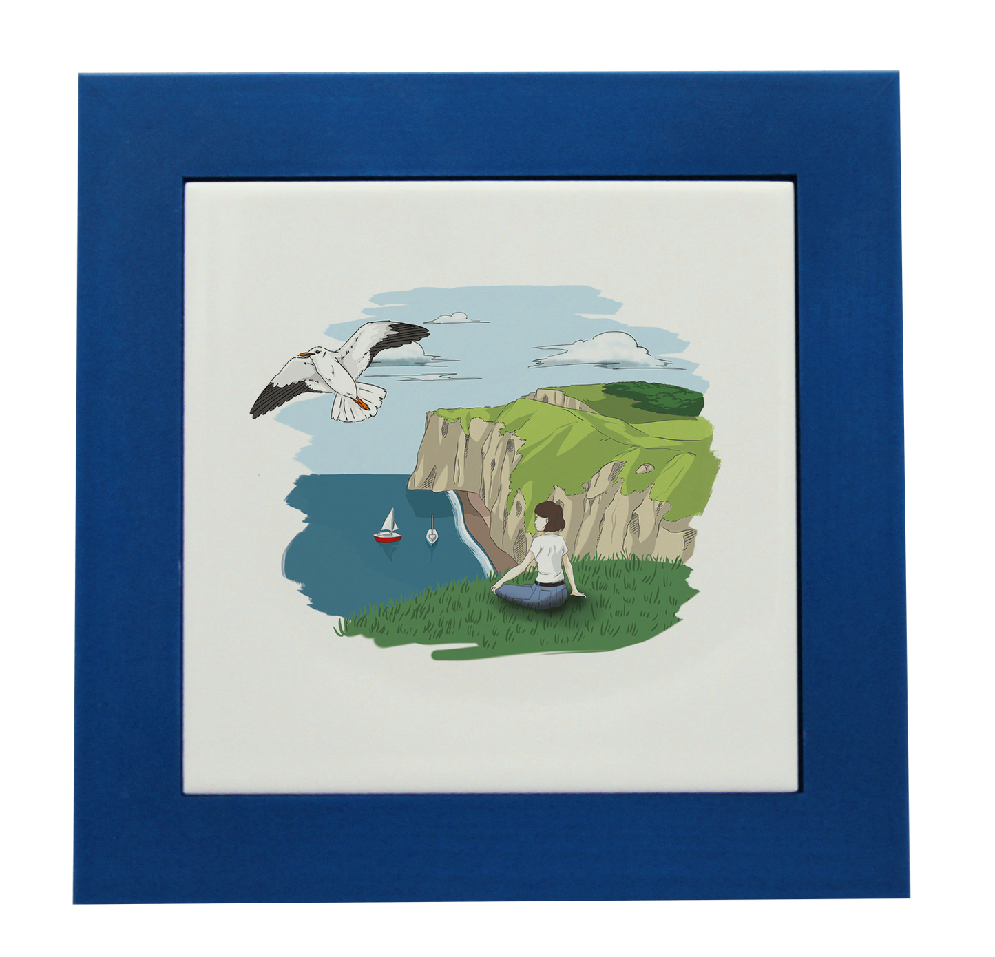 ENTOURAGE BOIS CYAN-CARREAU FAIENCE 15x15 NU-FALEFIL