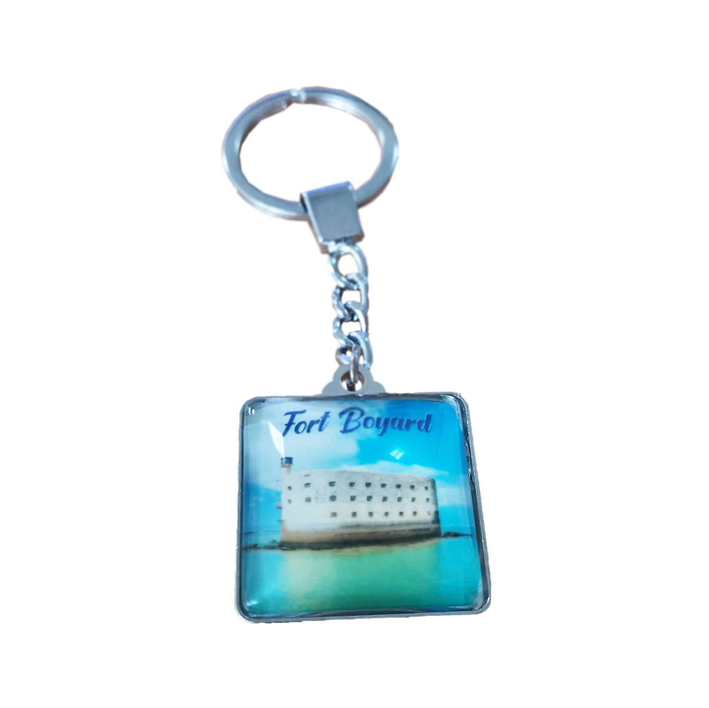 PORTE CLES VERRE PHOTO FORT BOYARD