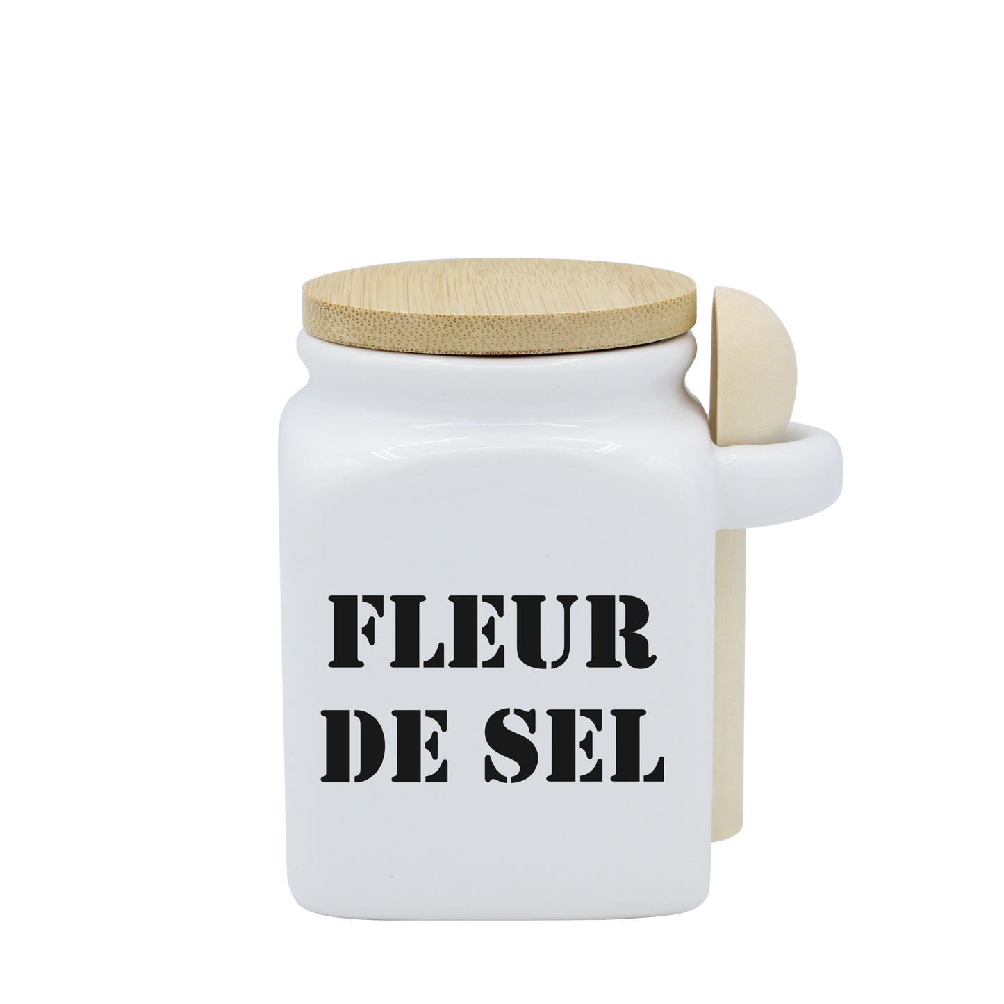 POT BLANC PM COUV. BAMBOO+CUIL. BOIS-FLSEL