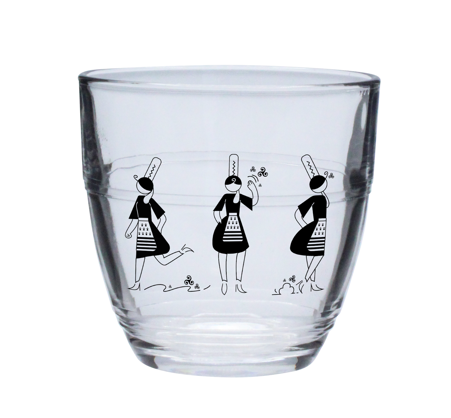VERRE GIGOGNE PM 16cl DURALEX - ARMELLE BIGOUDENE 3 PICTOS