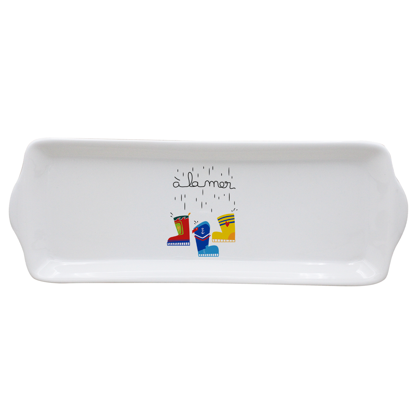 PLAT A CAKE BLANC-A LA MER BOTTES