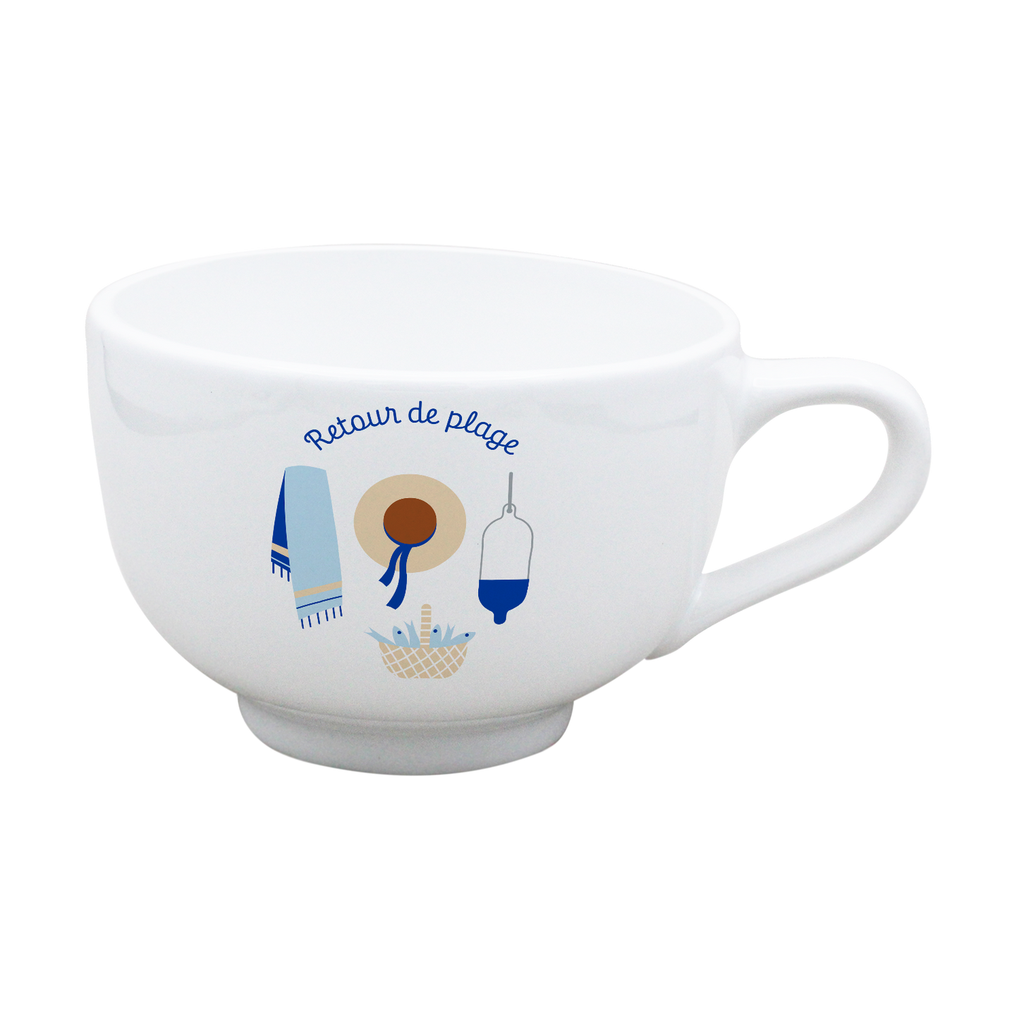 BOL JUMBO BLANC-RETOUR DE PLAGE LA PETITE EMI
