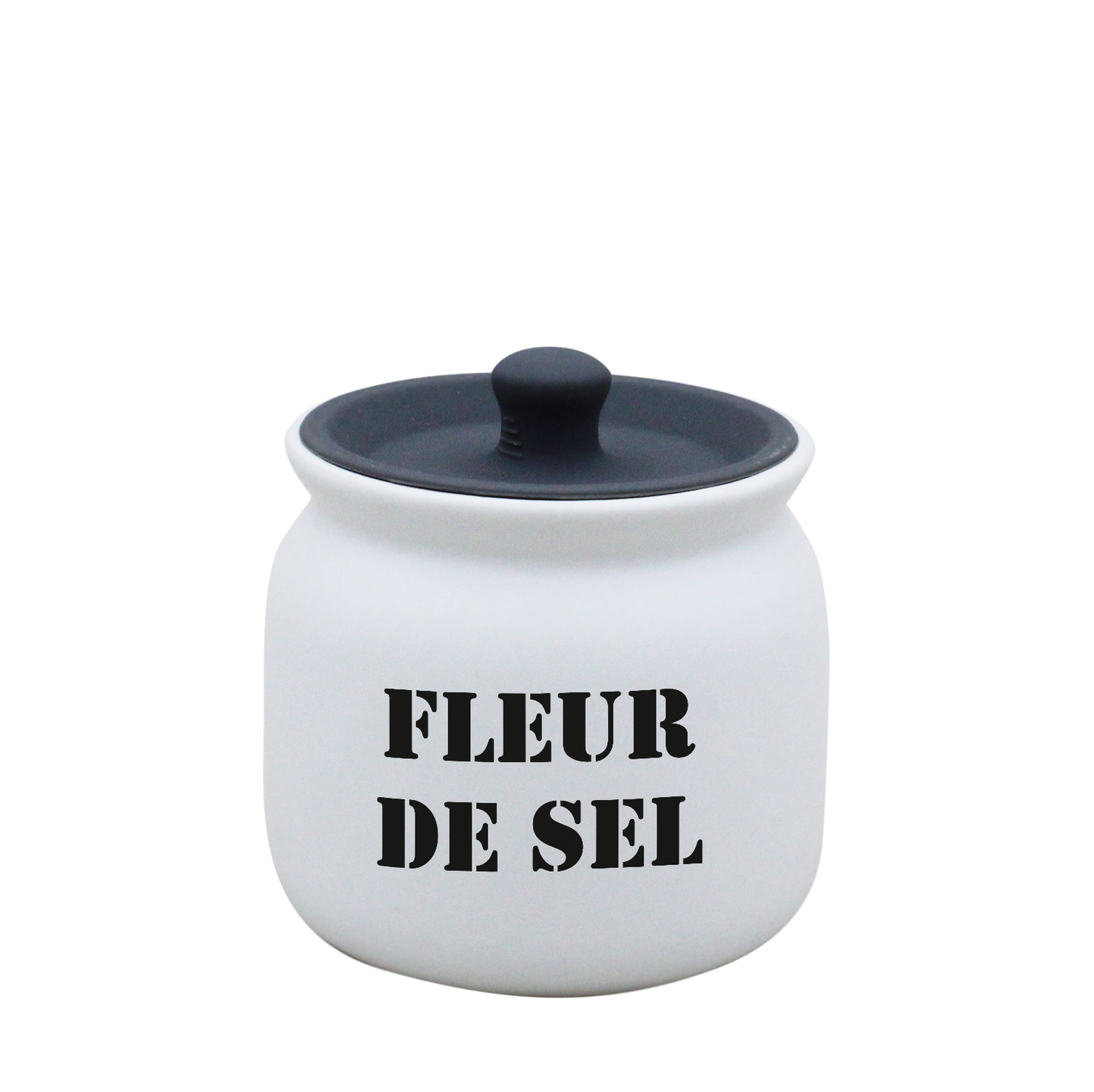 POT BLANC PM COUV. SILICONE GRIS-FLSEL