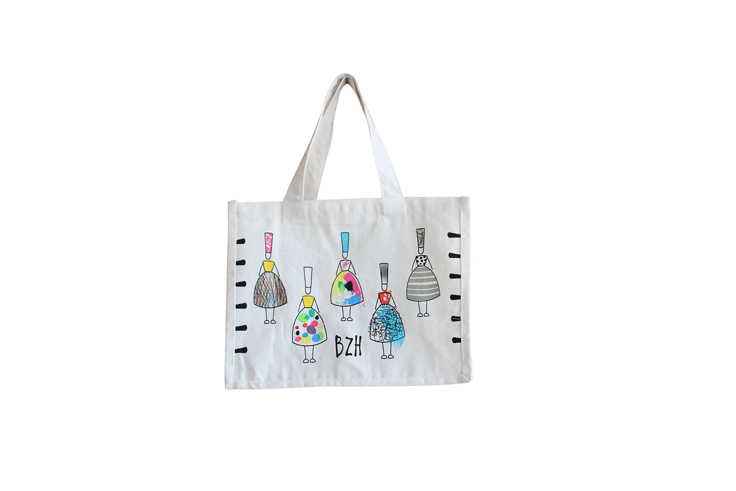 CABAS COTON BIGOUCHIC MM