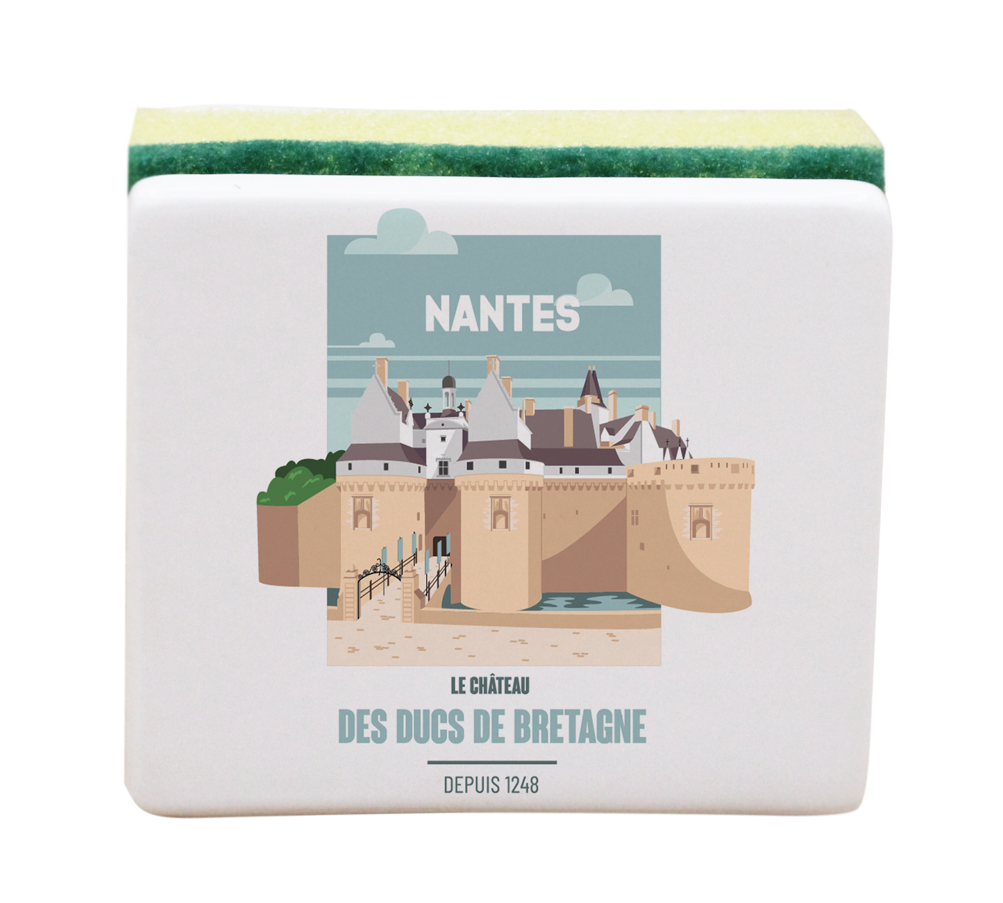 PORTE EPONGE BLANC-NTECHATO