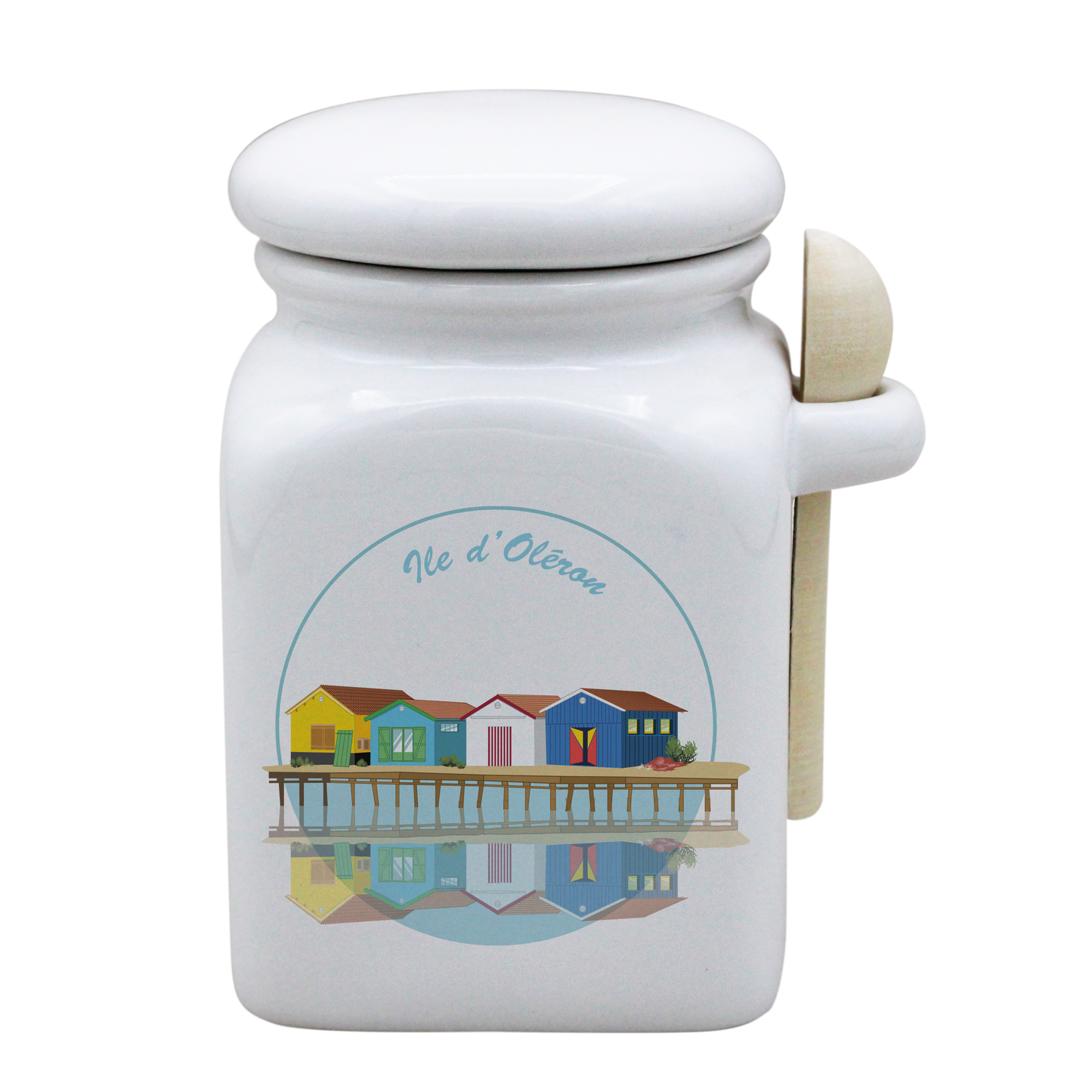 POT BLANC MM COUV. BLANC+CUIL. BOIS-CABOLERO