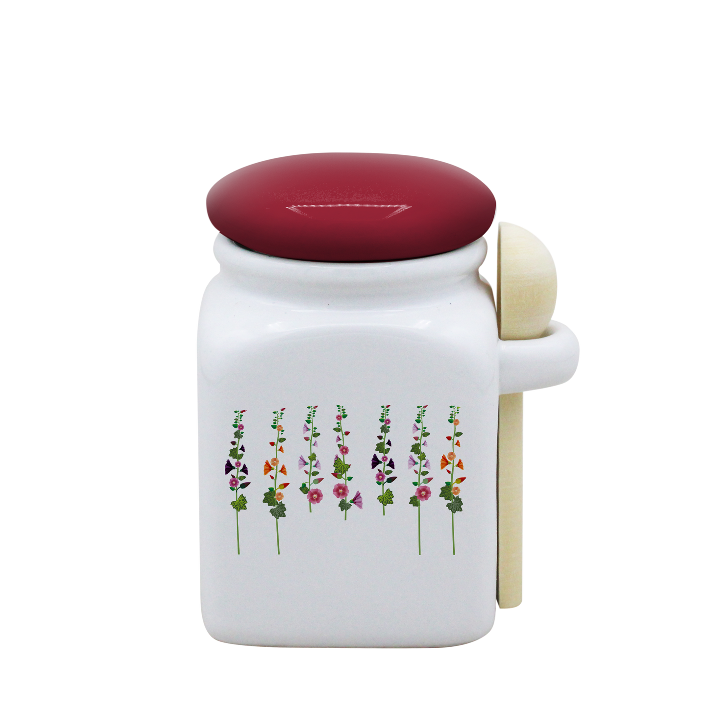POT BLANC PM COUV. ROUGE+CUIL. BOIS-ROTRE