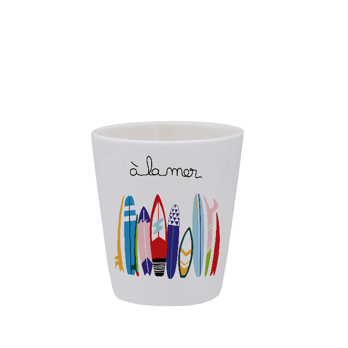 TASSE ESPRESSO BLANCHE S/ANSE - A LA MER SURF