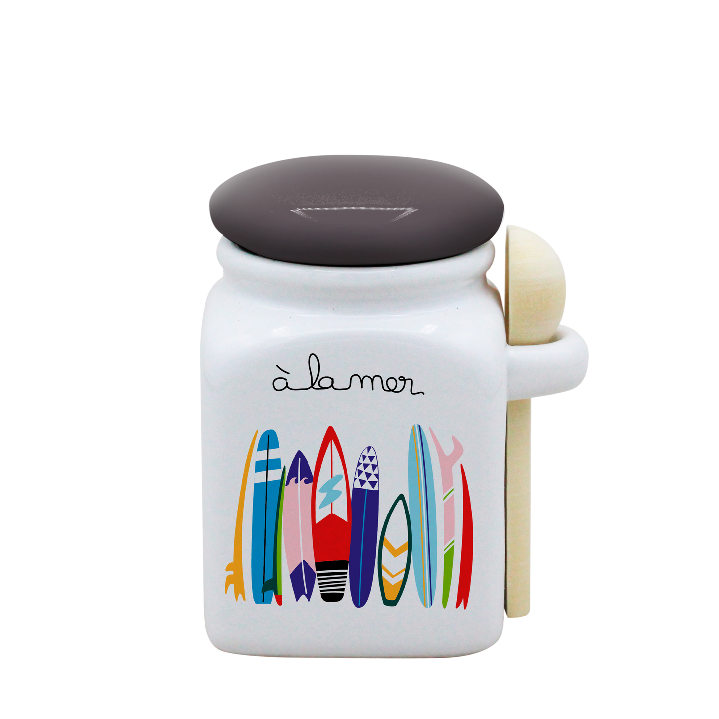 POT BLANC PM COUV. GRIS+CUIL. BOIS-ALM4