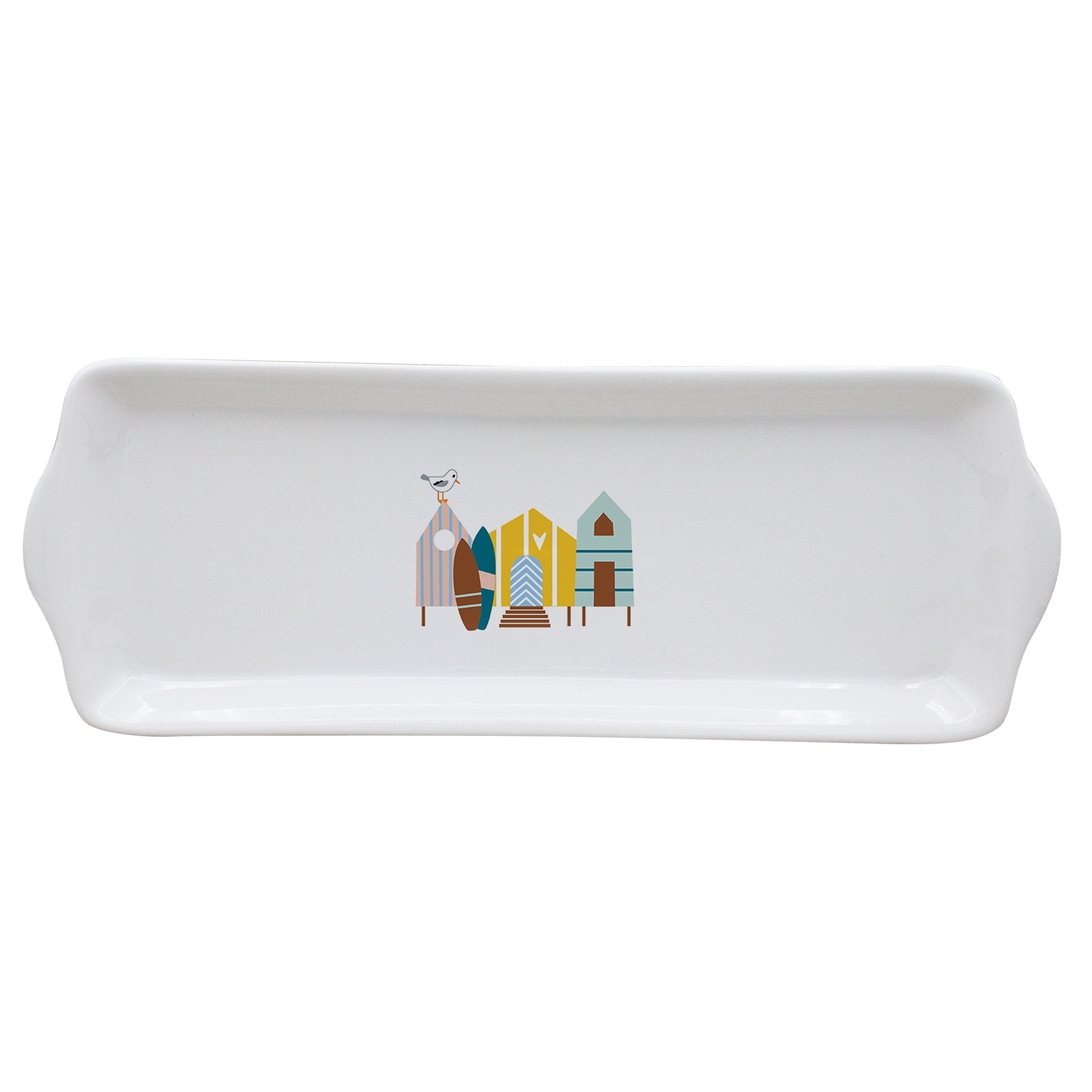 PLAT A CAKE BLANC-CABINES ET SURF LA PETITE EMI