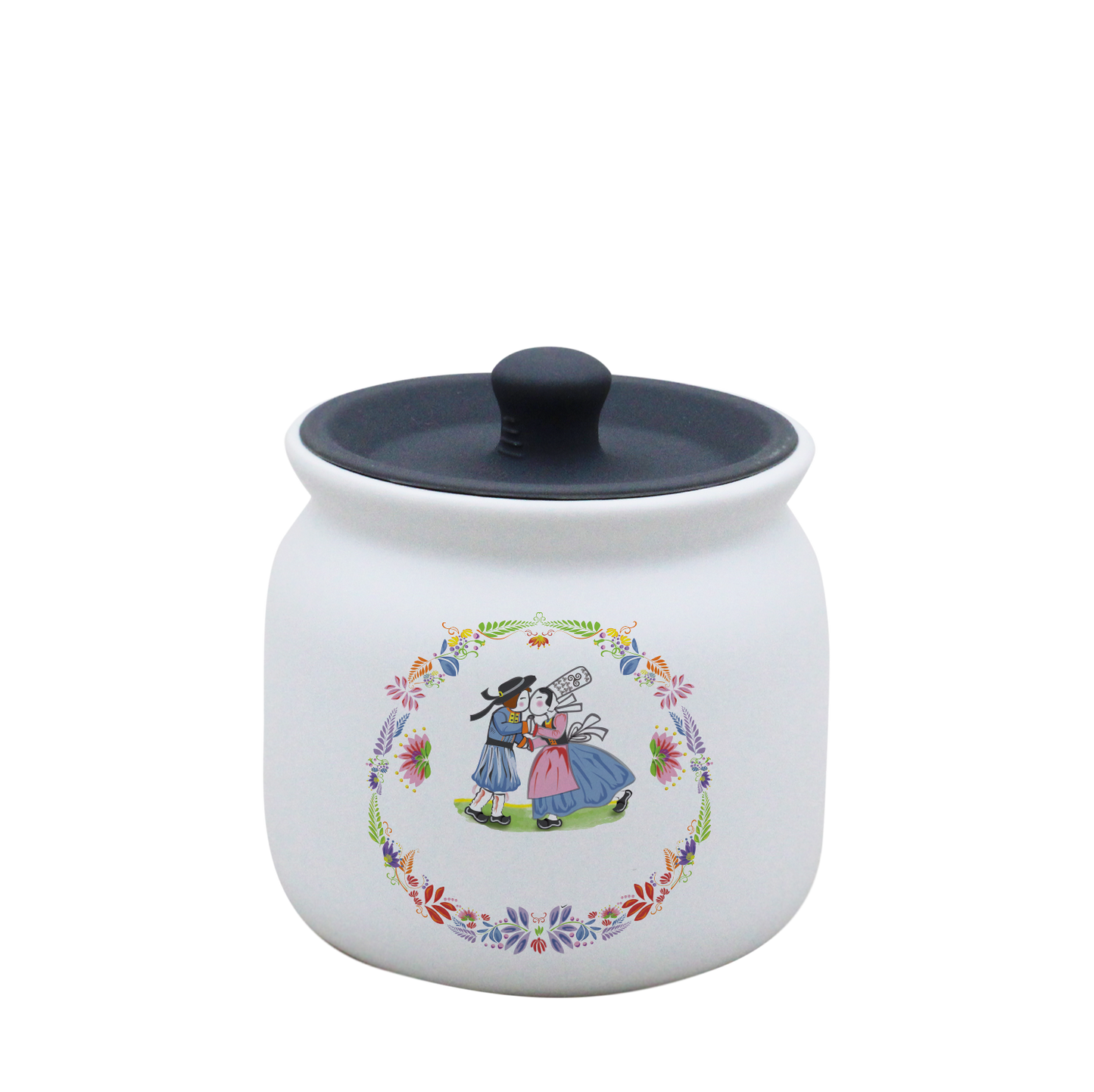 POT BLANC PM COUV. SILICONE GRIS-BTNER