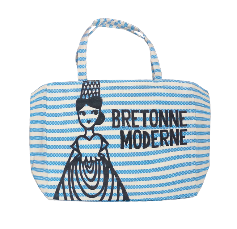 SAC DE PLAGE BRETONNE MODERNE BLEU