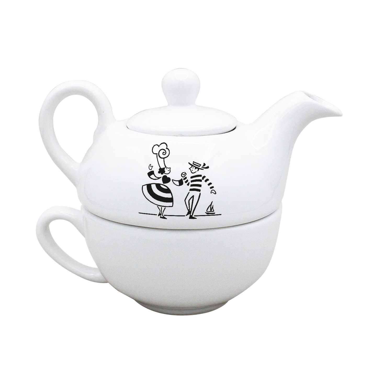 THEIERE SOLITAIRE BLANCHE-LDANS