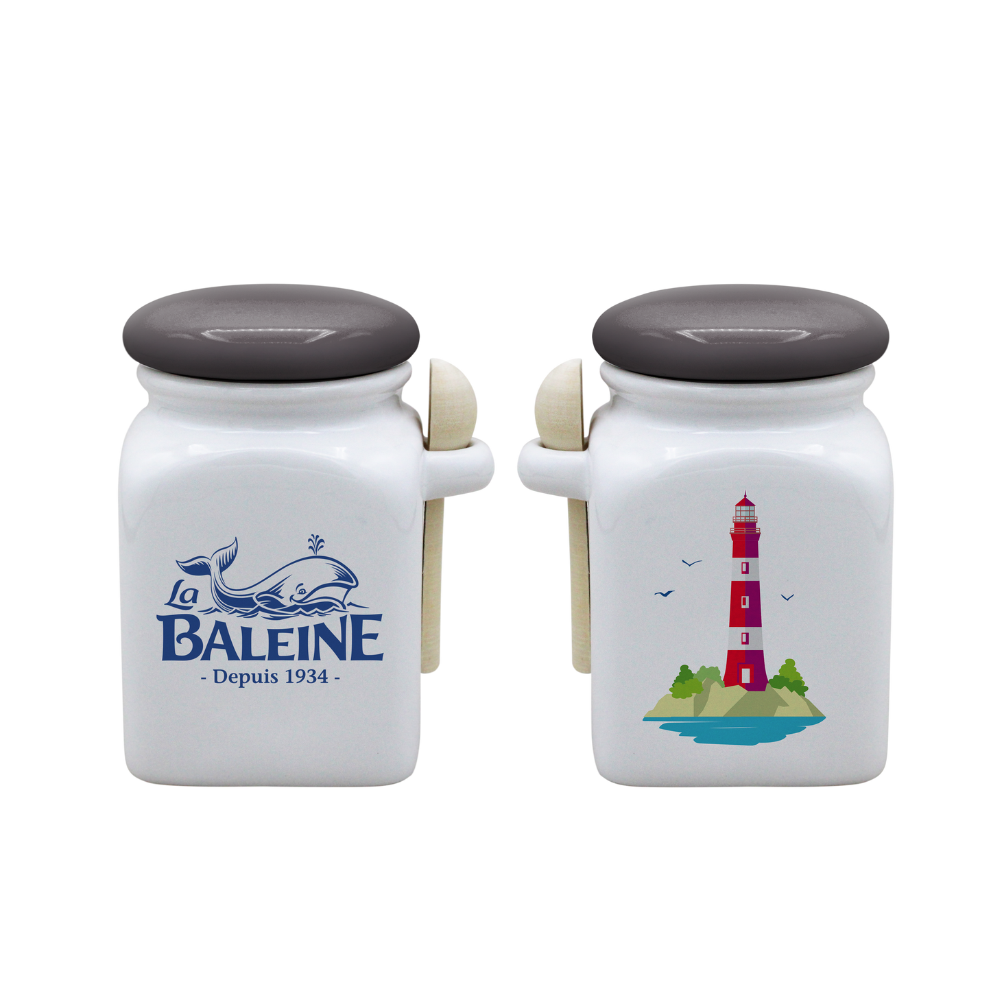 POT BLANC MM COUV. GRIS +CUIL. BOIS-BALEINE FACE1-PHARE FACE2