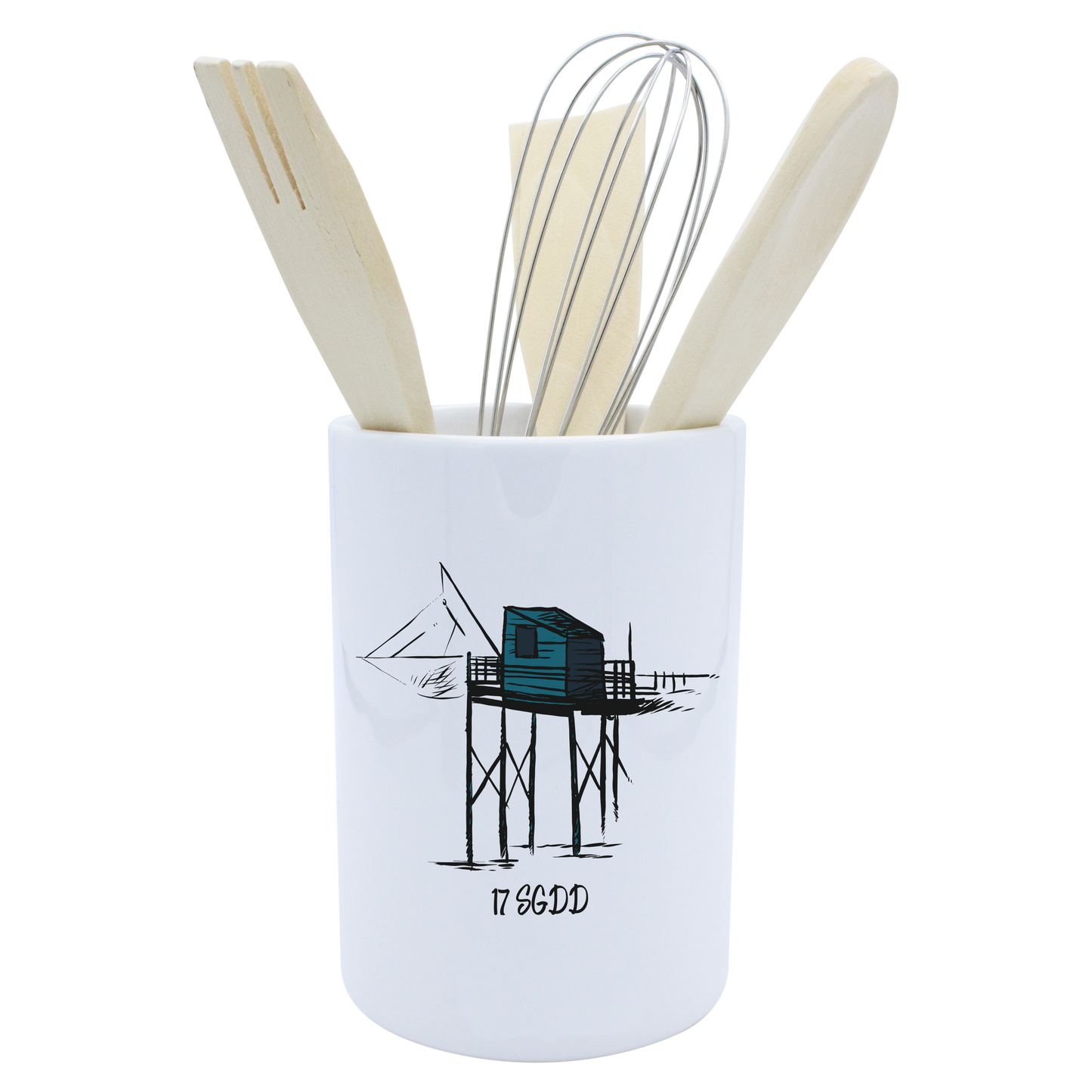 POT A USTENSILES BLANC-CARBLE17