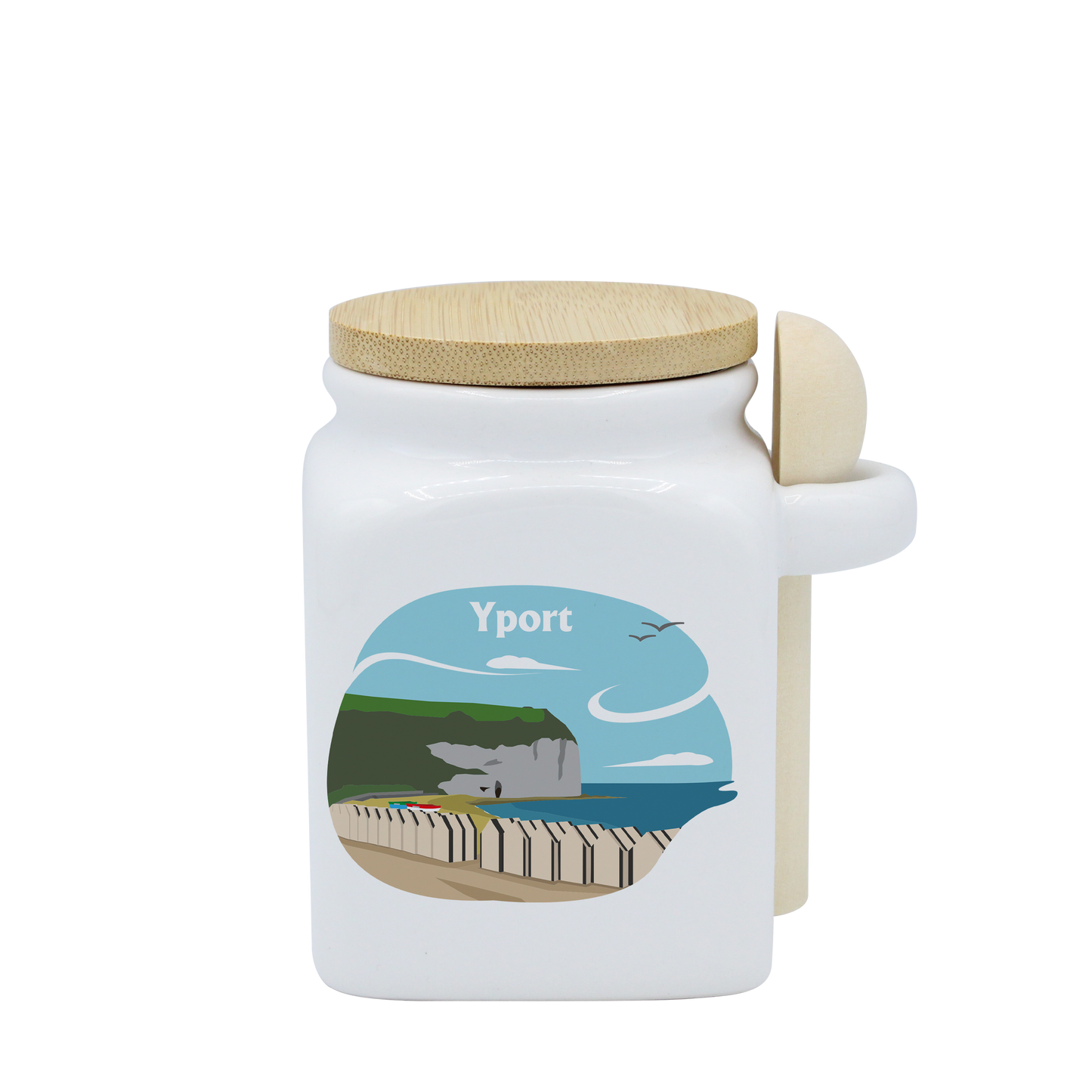 POT BLANC PM COUV. BAMBOO+CUIL. BOIS-FYPORT