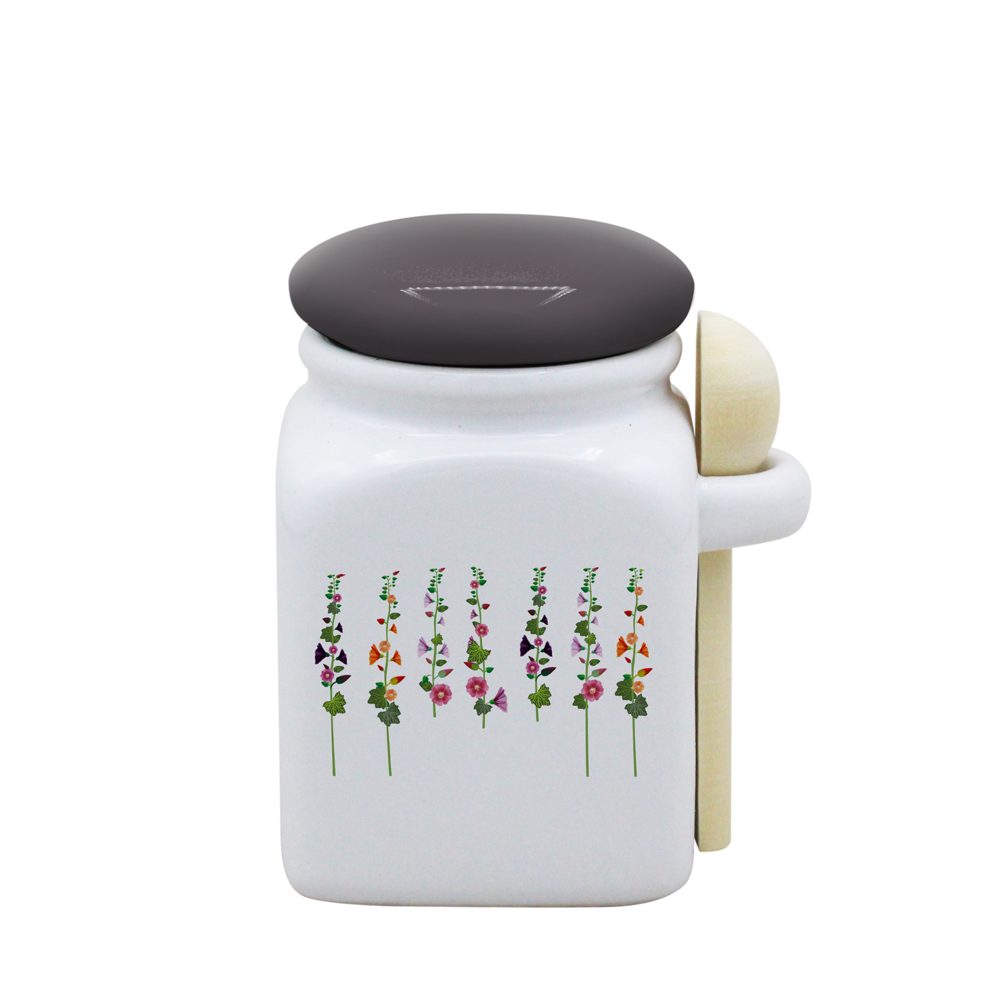 POT BLANC PM COUV. GRIS+CUIL. BOIS-ROTRE