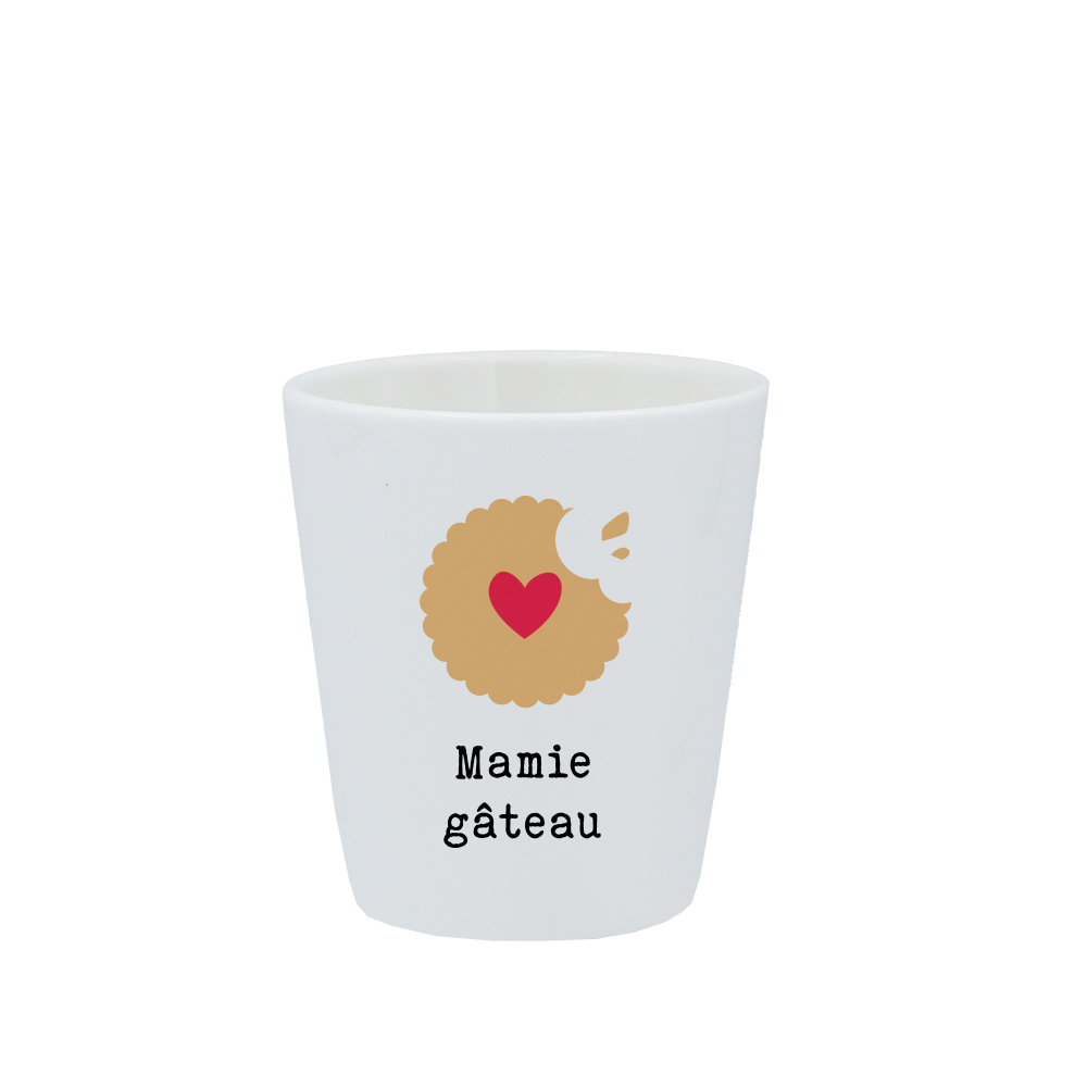 TASSE ESPRESSO BLANCHE S/ANSE - Mamie Gateau