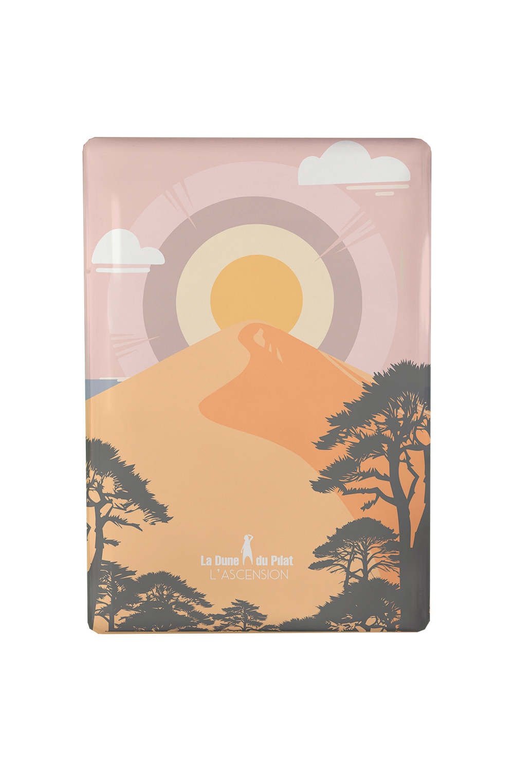 MAGNET FLAT DESIGN PILAT VIEUX ROSE