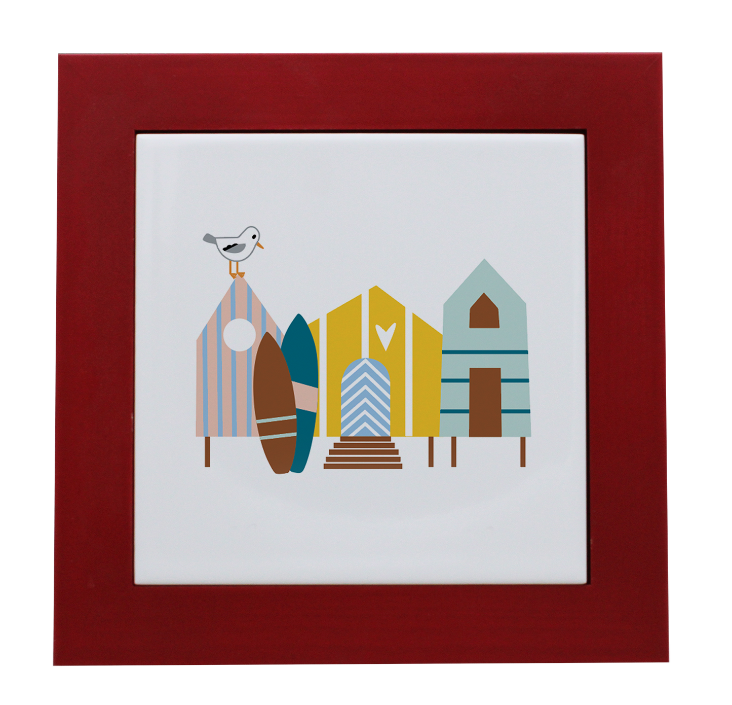 ENTOURAGE BOIS ROUGE-CARREAU FAIENCE 15x15 NU-EMICABI