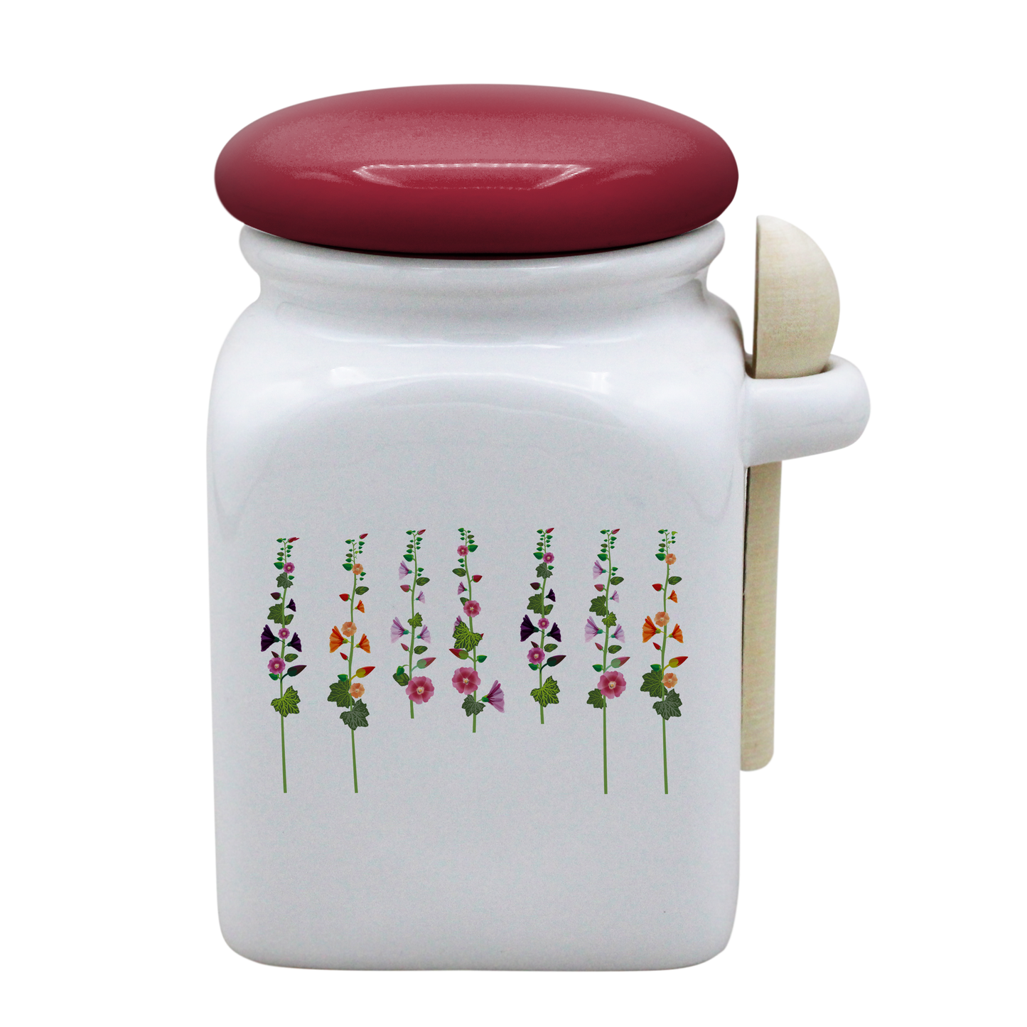 POT BLANC MM COUV. ROUGE+CUIL. BOIS-ROTRE