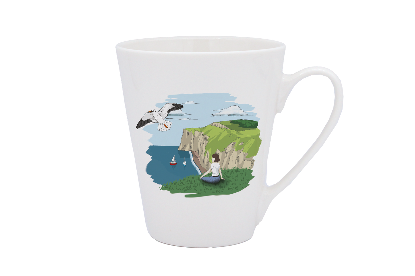 MUG CONIQUE BLANC-FALEFIL