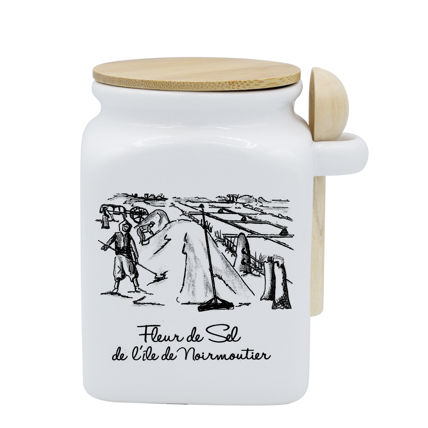 POT BLANC MM COUV. BAMBOO+CUIL. BOIS-MASAAN