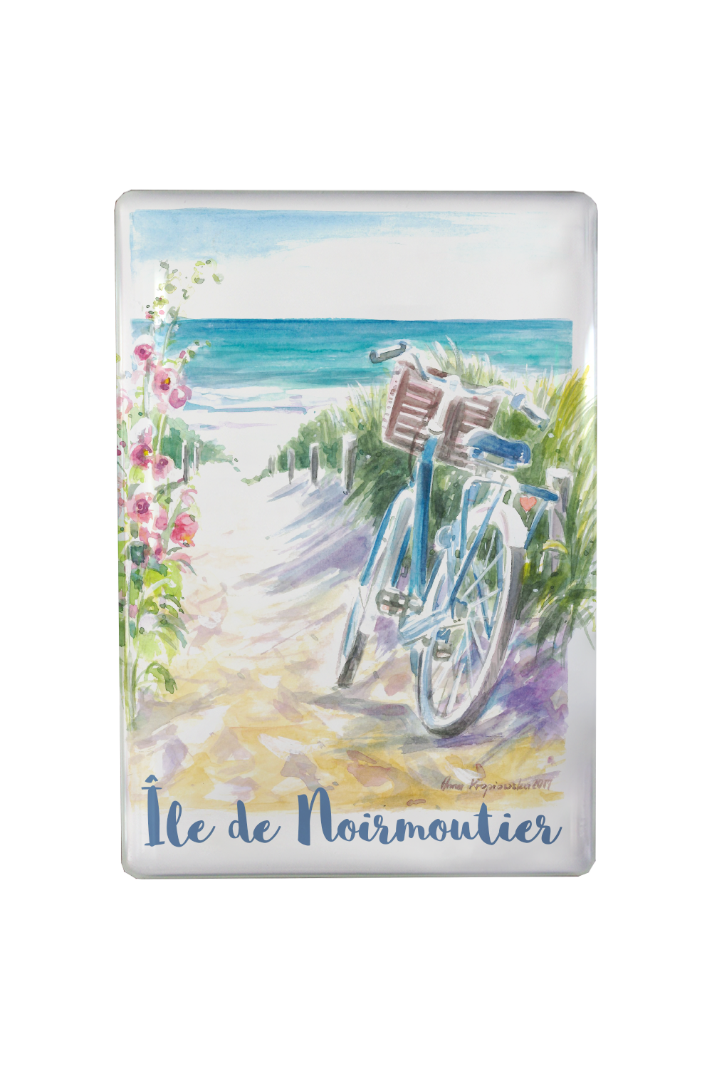 MAGNET NOIRMOUTIER AQUARELLE PLAGE