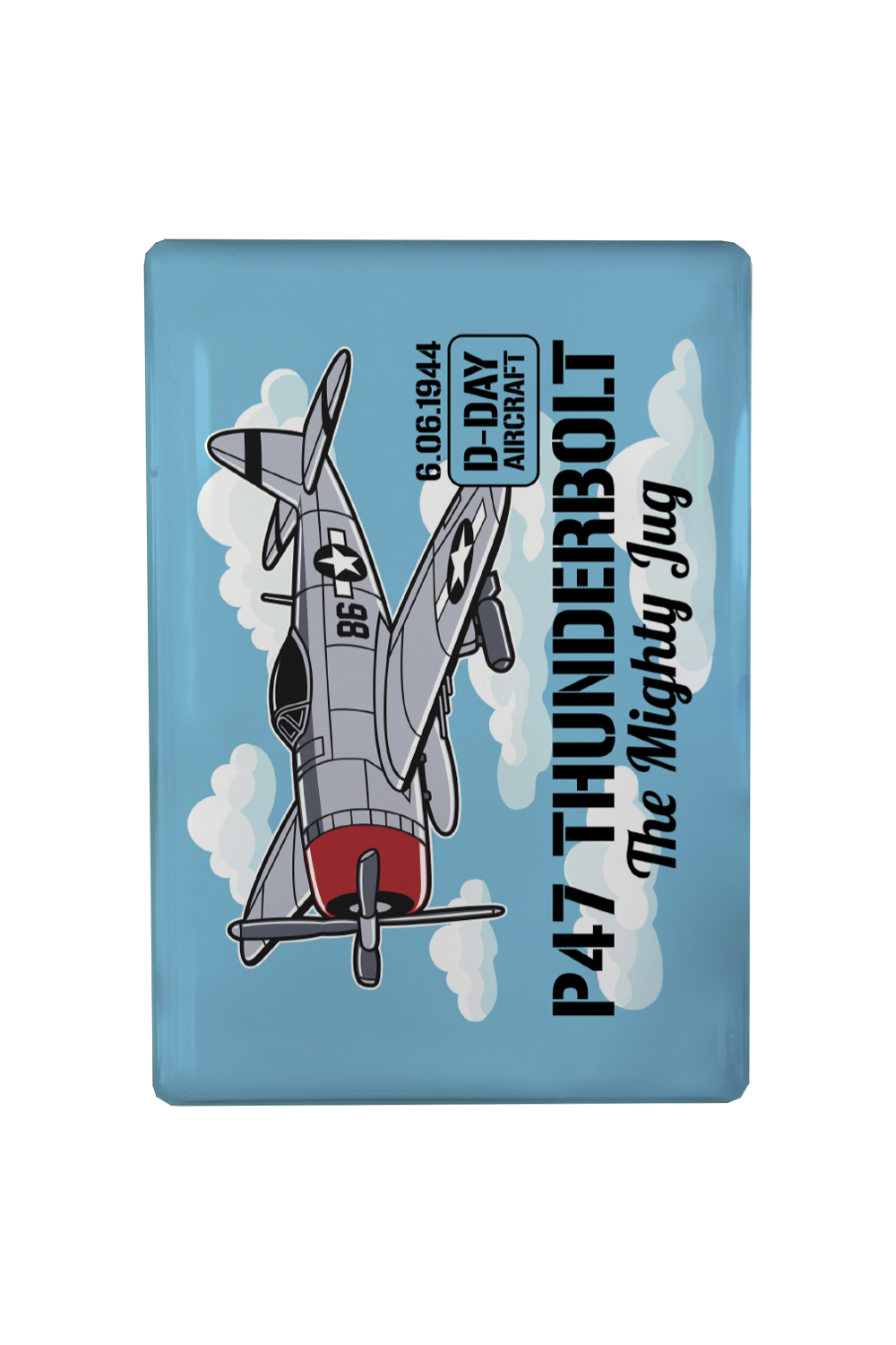 MAGNET D-DAY AVION P47 THUNDERBOLT