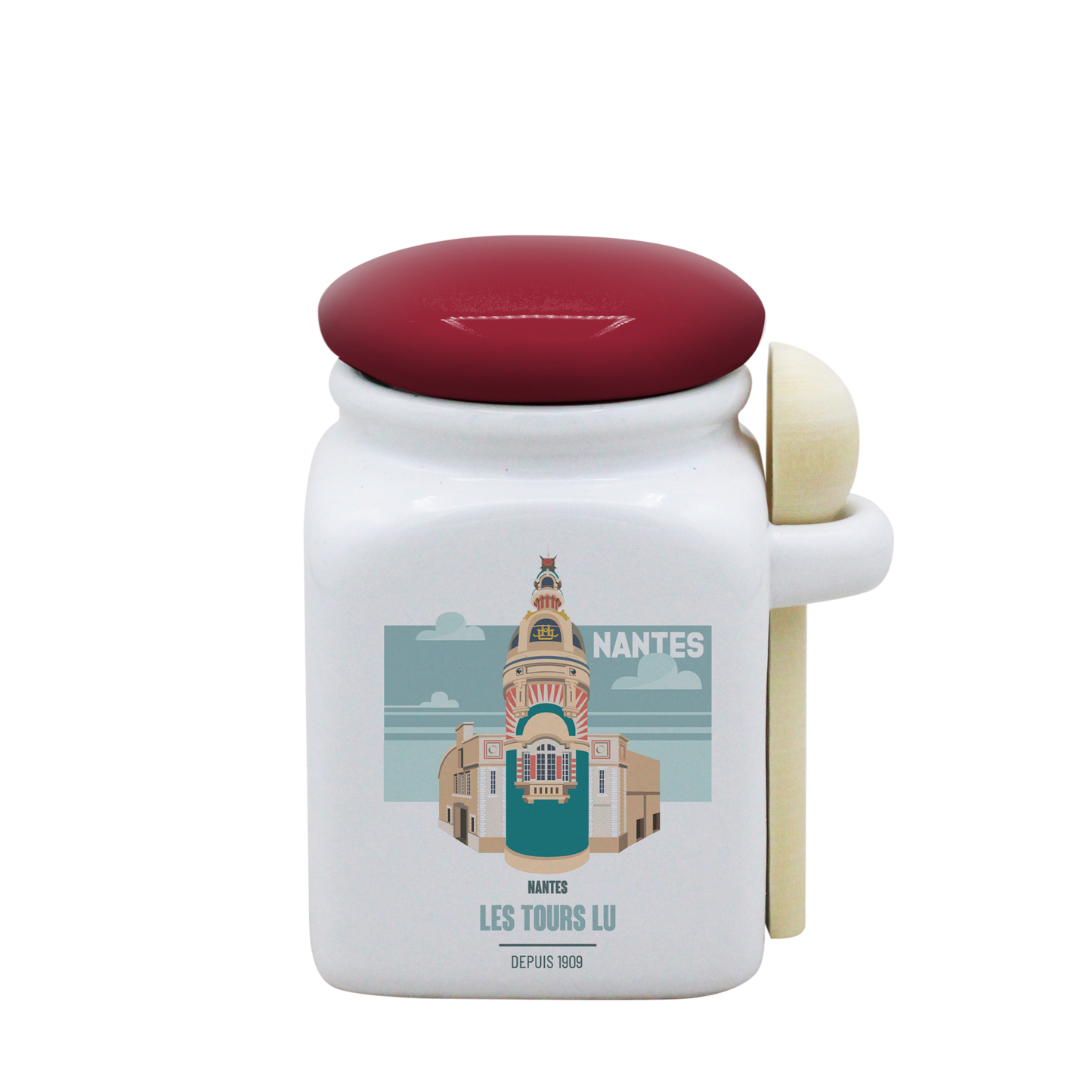 POT BLANC PM COUV. ROUGE+CUIL. BOIS-NTETOUR