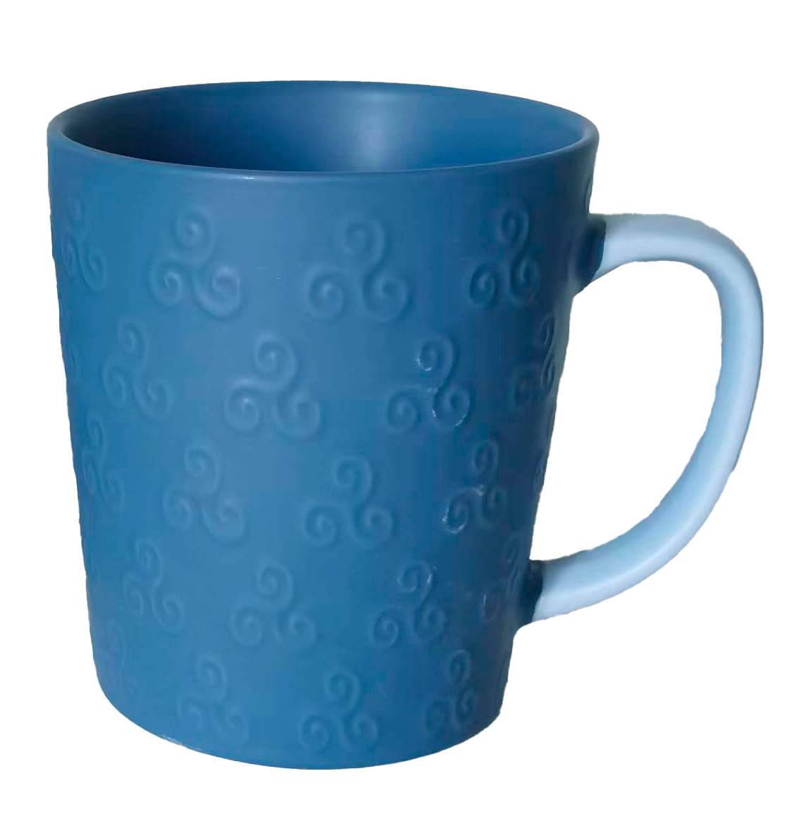 MUG TRISKEL RELIEF BLEU FONCE MAT