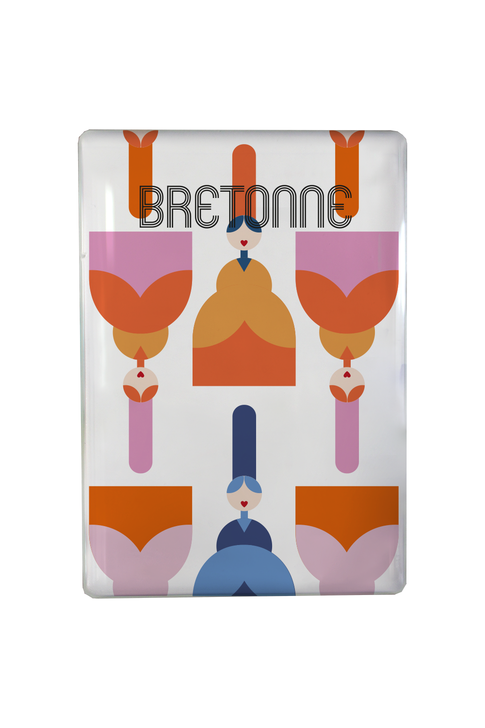MAGNET BIGOUDENE 70'S MOTIF